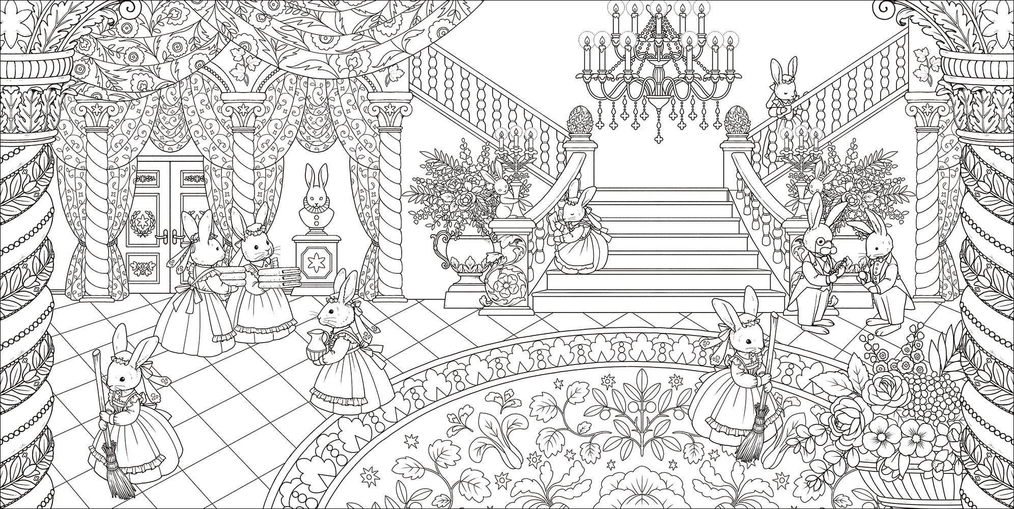 とびきり可愛くてロマンチック 絵本のような塗り絵ブック 夢の国への旅 8月発売 株式会社グラフィック社のプレスリリース