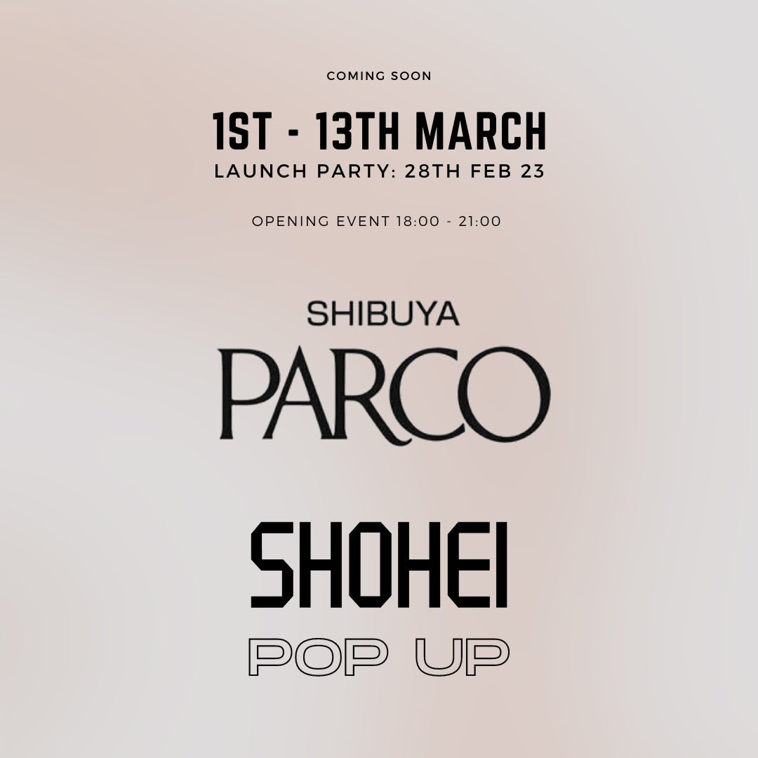 SHOHEIポップアップストア、2023年3月1日(水)〜13日(月)に渋谷PARCO 2階で開催