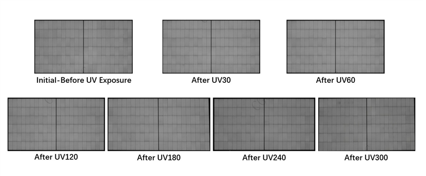 トリナ・ソーラーVertex N 720WモジュールのEL画像 出典：中国総合認証センター(CGC)
