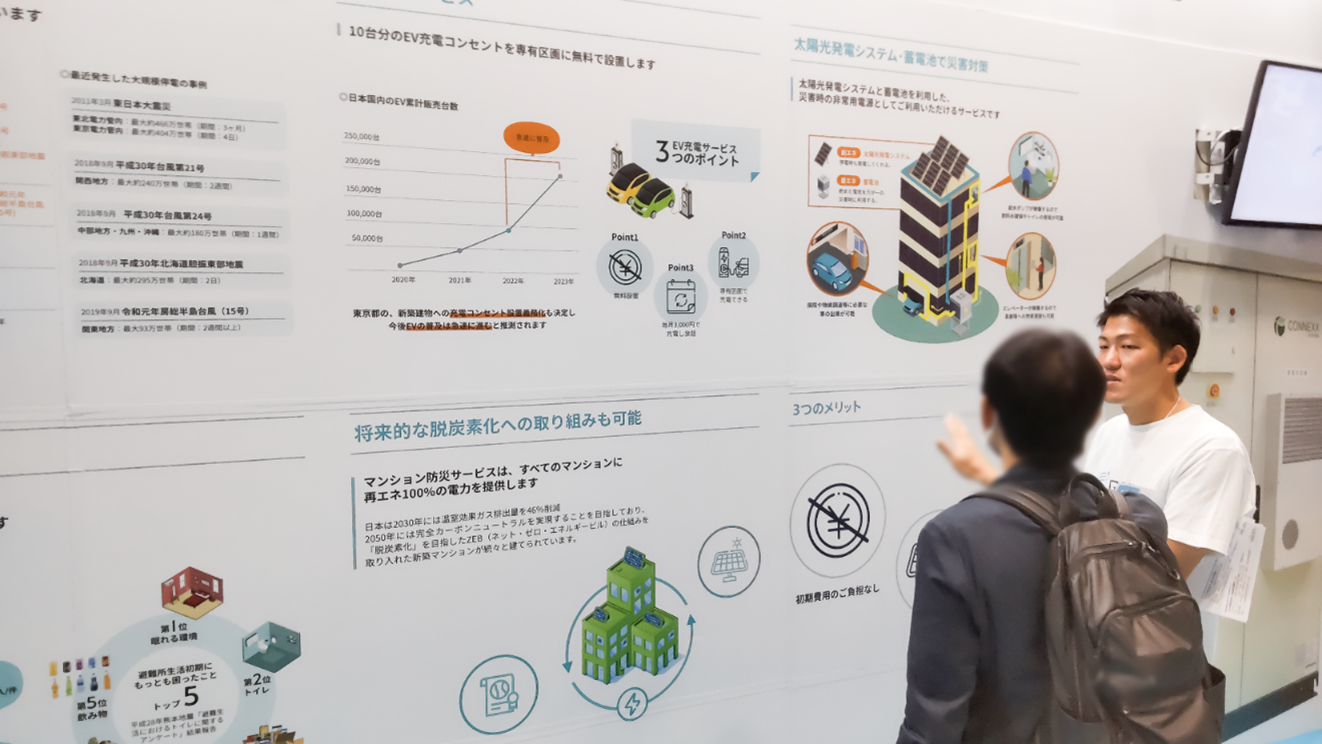 マンション防災サービス説明の様子