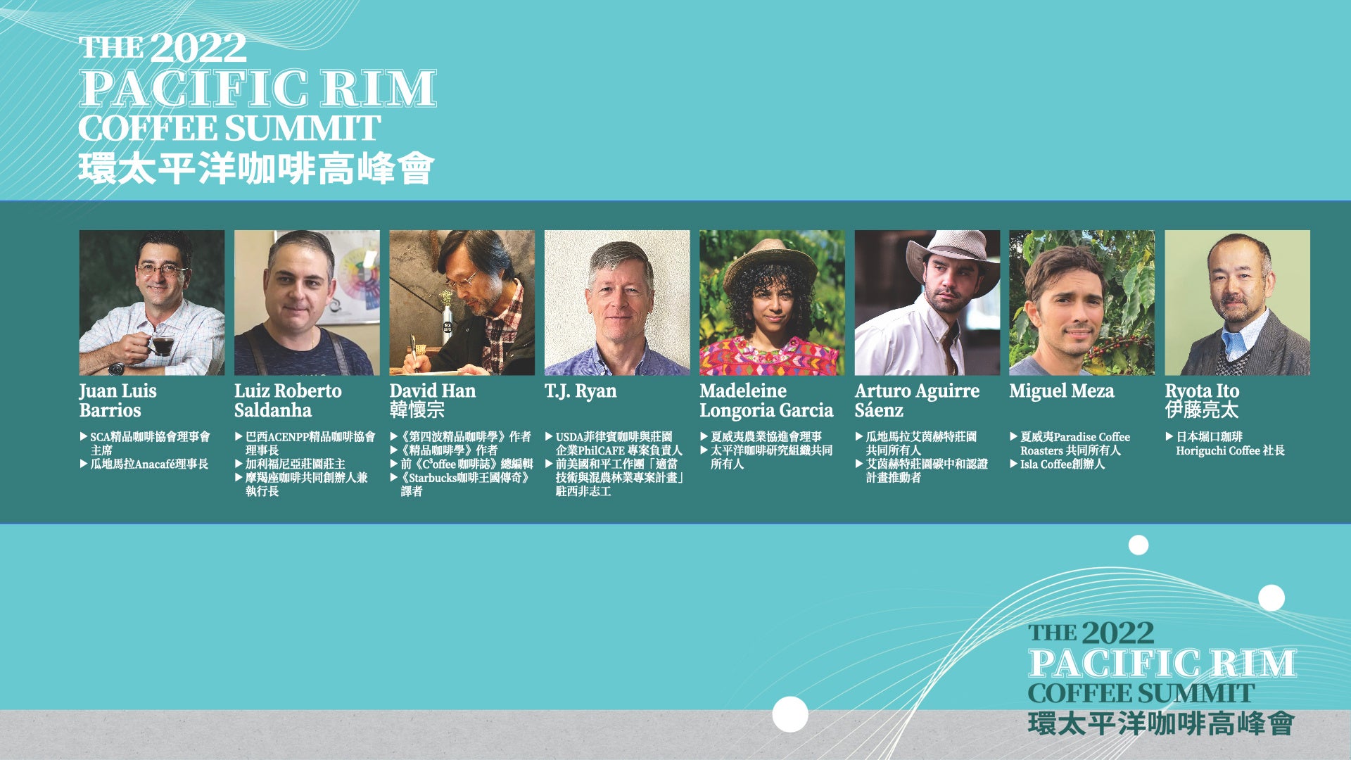 世界から８名のコーヒー専門家