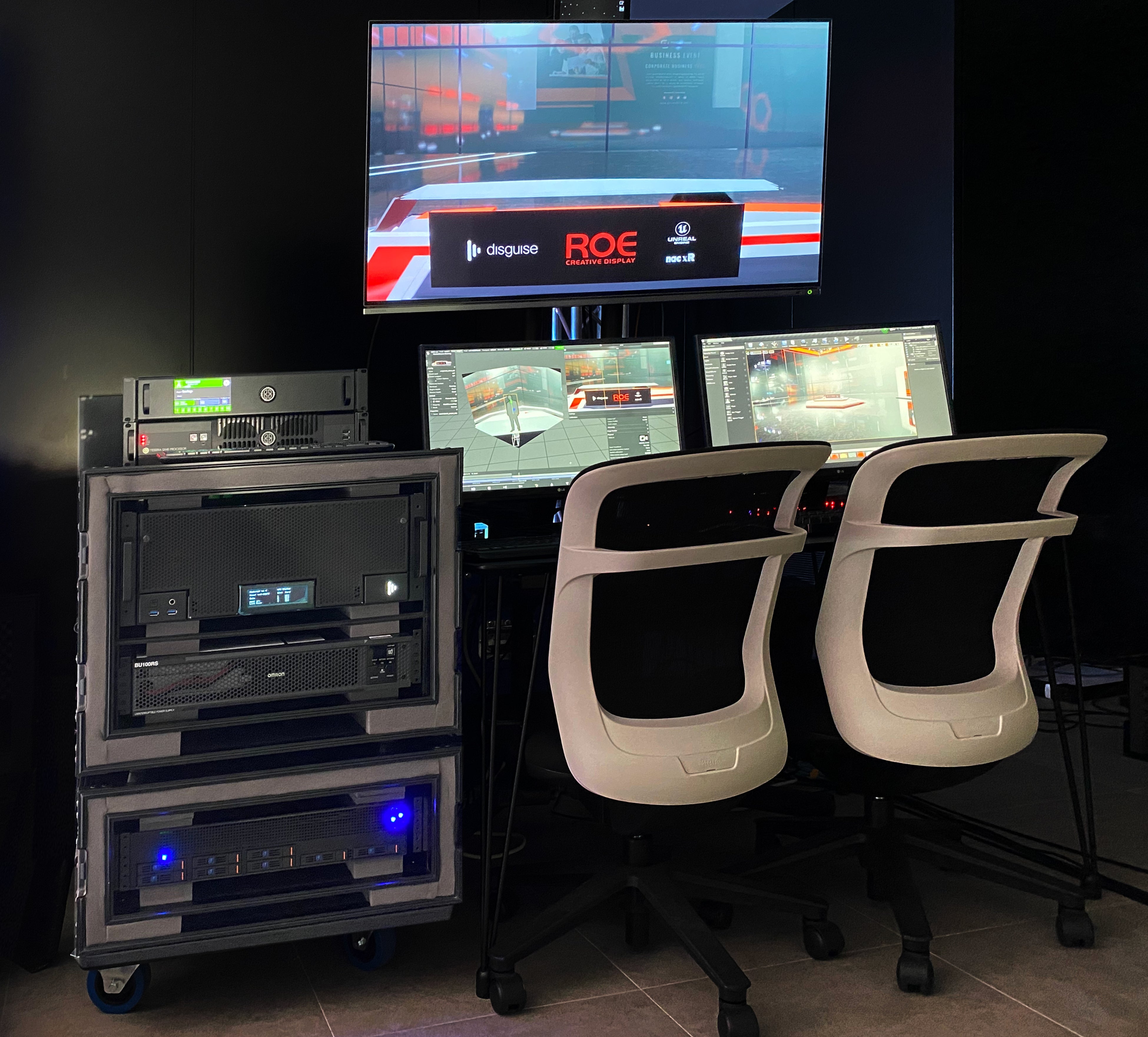 コンパクトなオペレーションブース