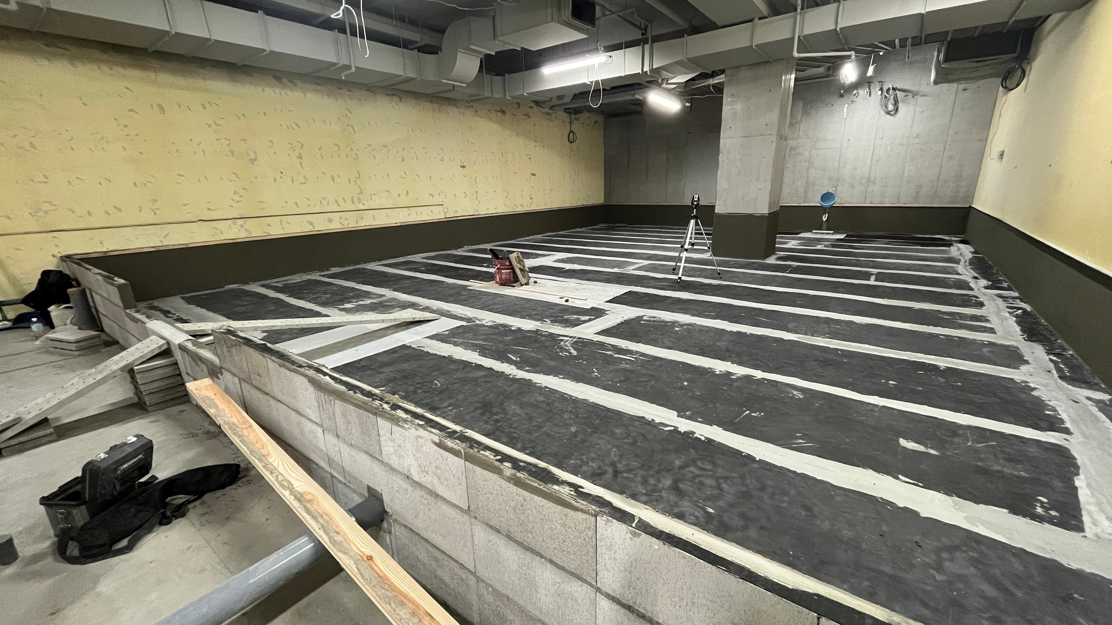 防水工事の様子