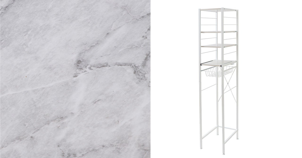 大理石柄（ホワイト）