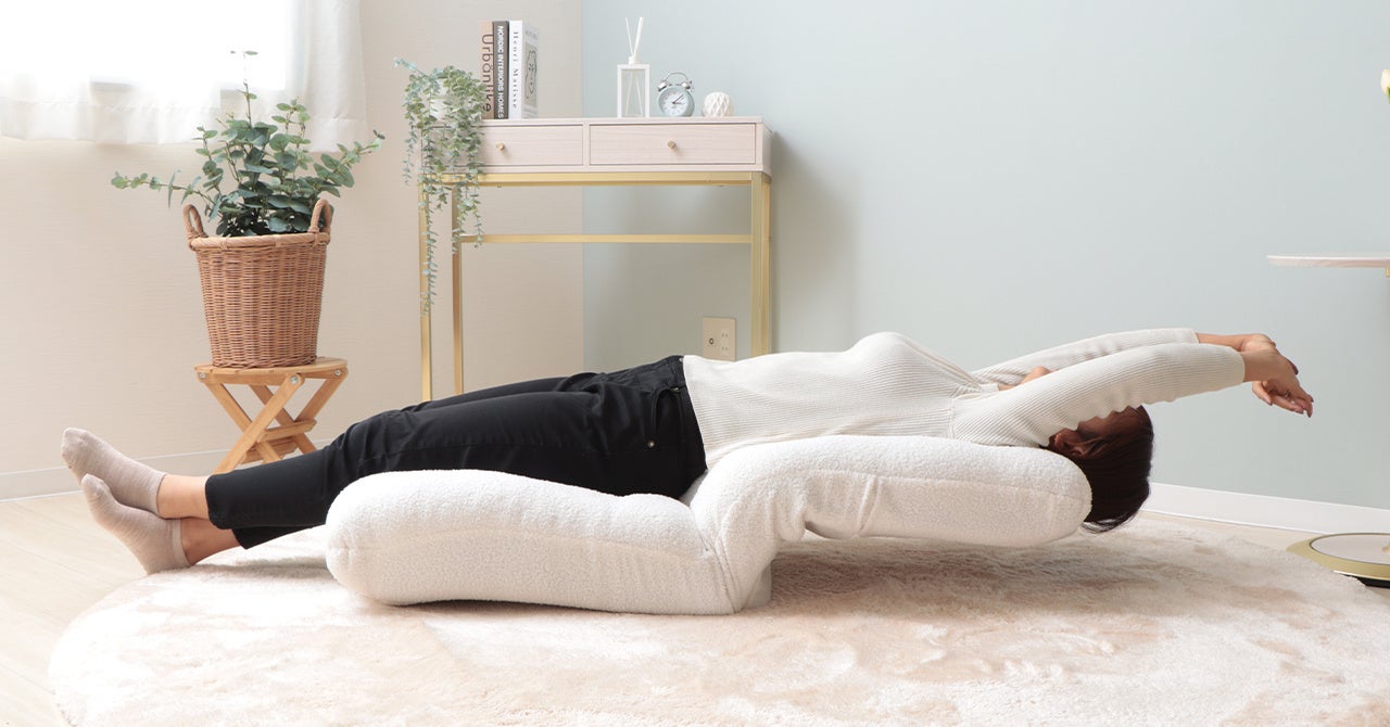 ぐいーっと伸びると気持ちがいい！