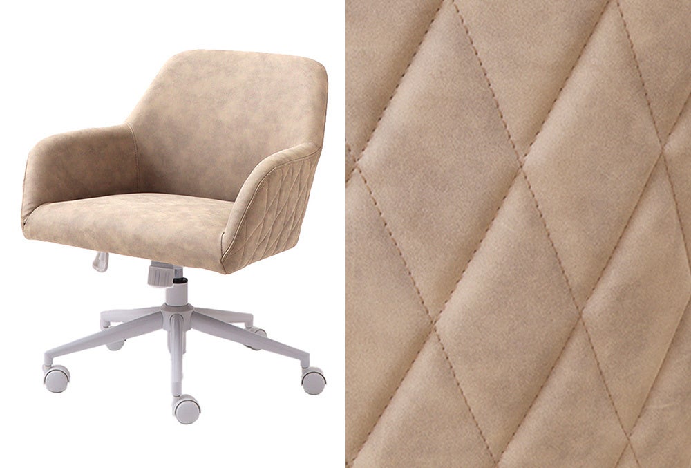 「レザー生地」グレージュ