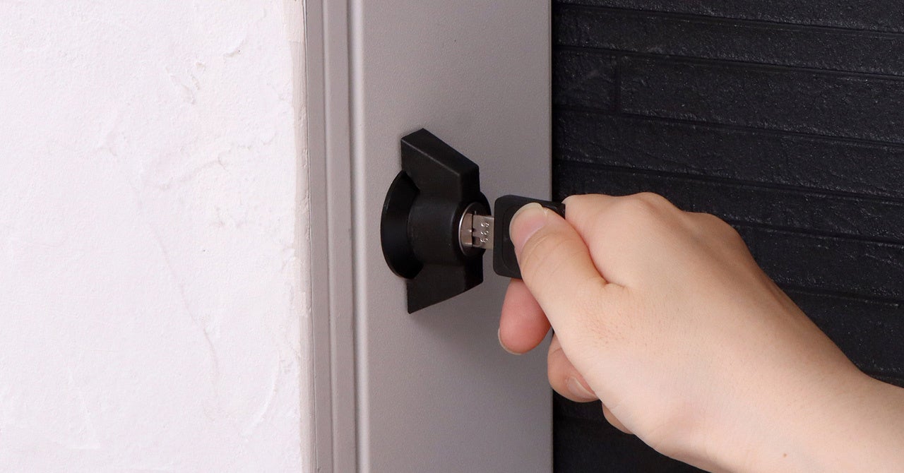 防犯も考えた鍵付きハンドル錠