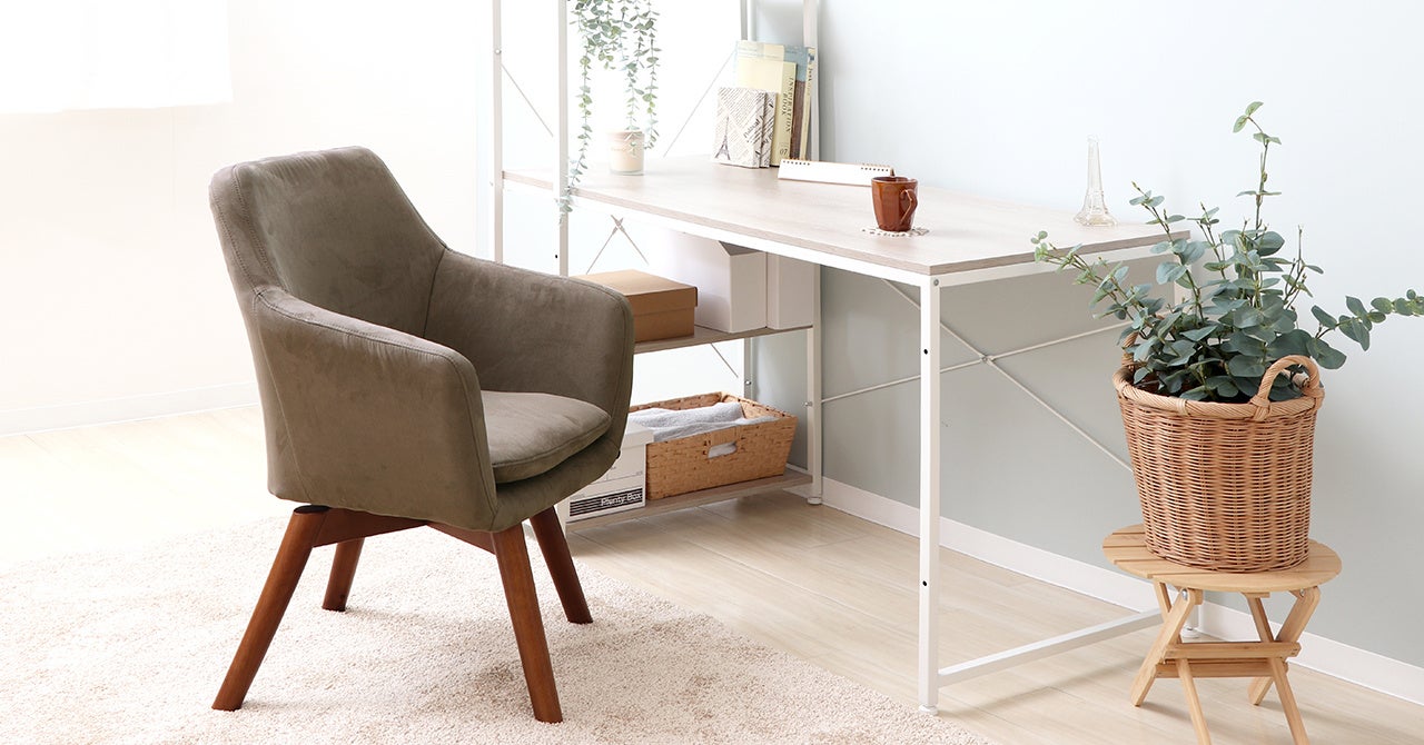 デスクに合わせて在宅ワークのチェアとしても○