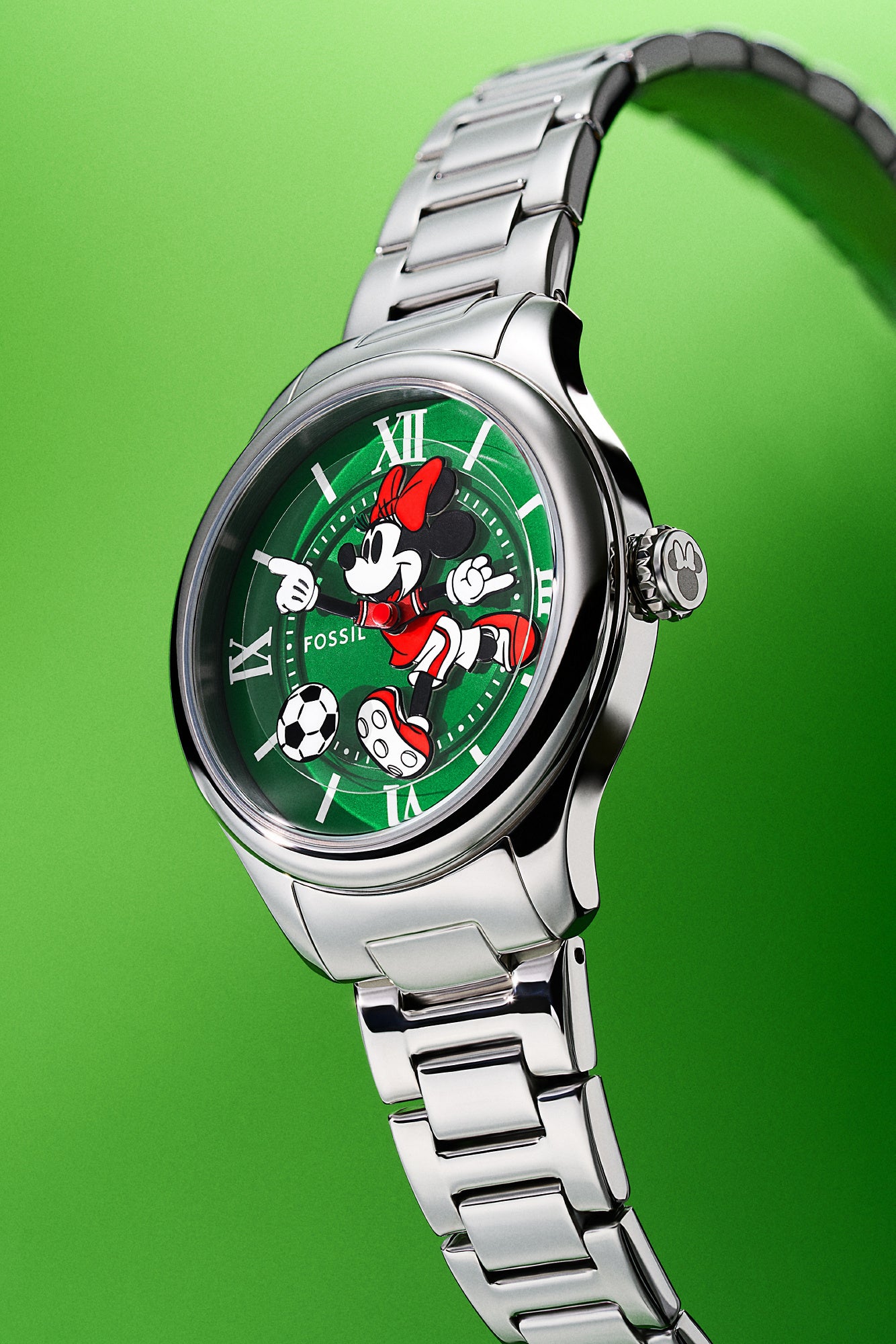 FOSSIL(フォッシル)　ディズニーコラボ　ミッキー懐中時計(限定モデル) ディズニー×フォッシルの限定コレクション登場、時計にレザー