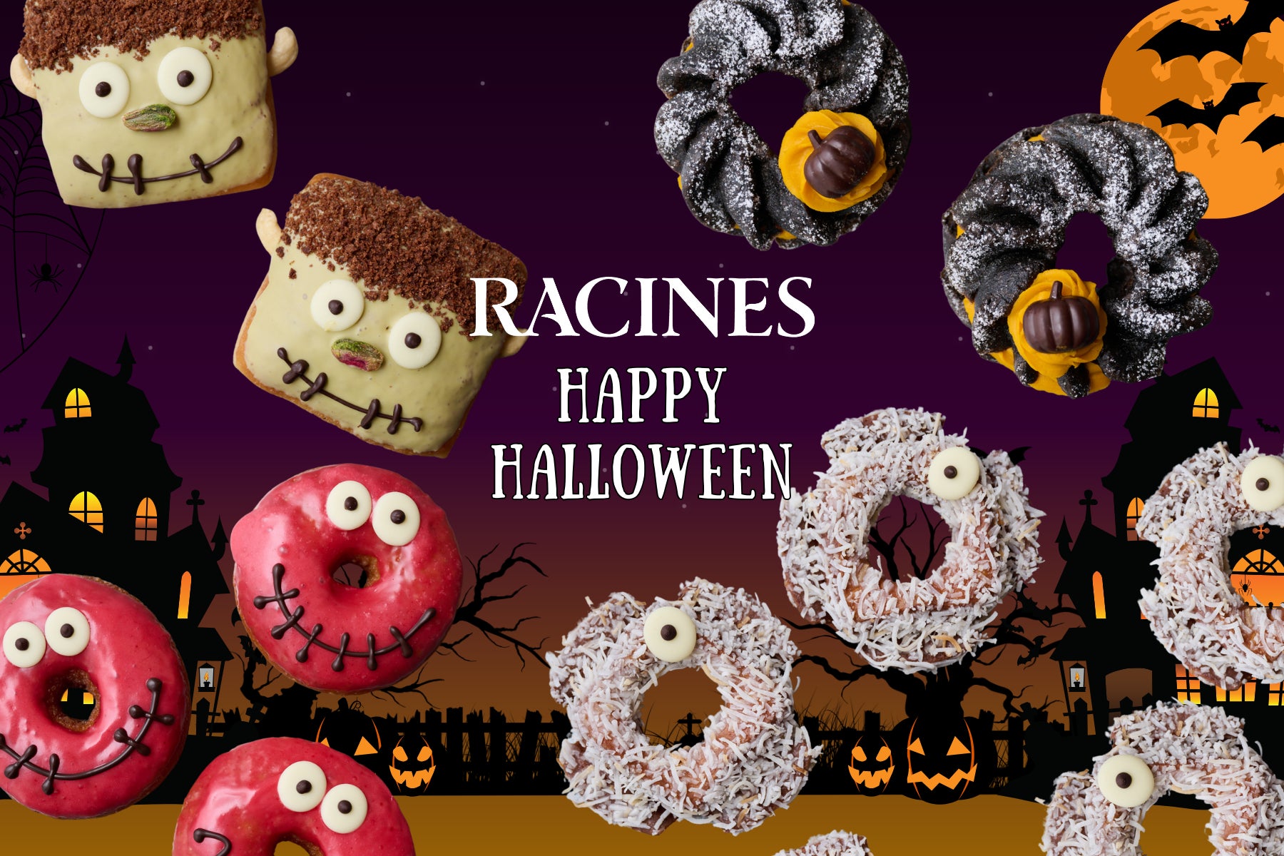 2025年ハロウィン限定】“可愛いモンスタードーナツ”がRACINES各店に 2025年ハロウィン限定】“可愛いモンスタードーナツ”がRACINES各店に