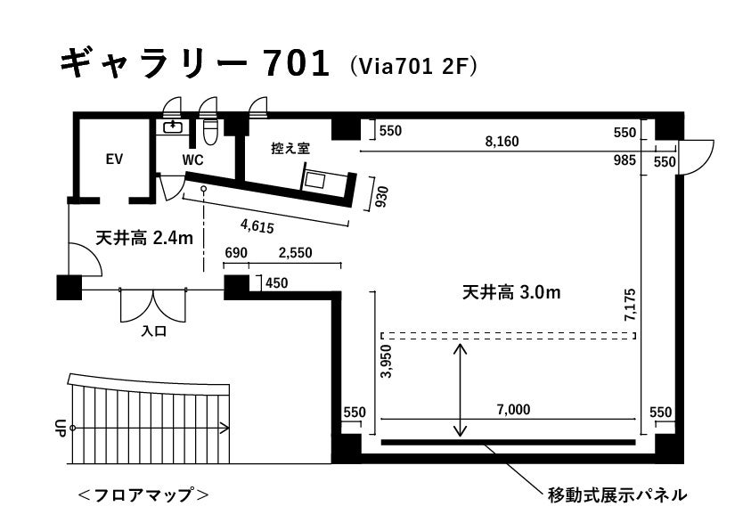 ギャラリー701館内案内