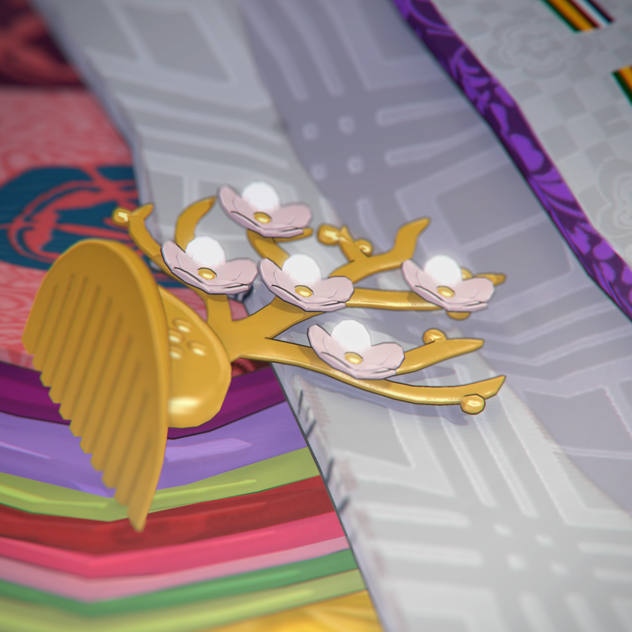 現代風にアレンジした心葉の髪飾り