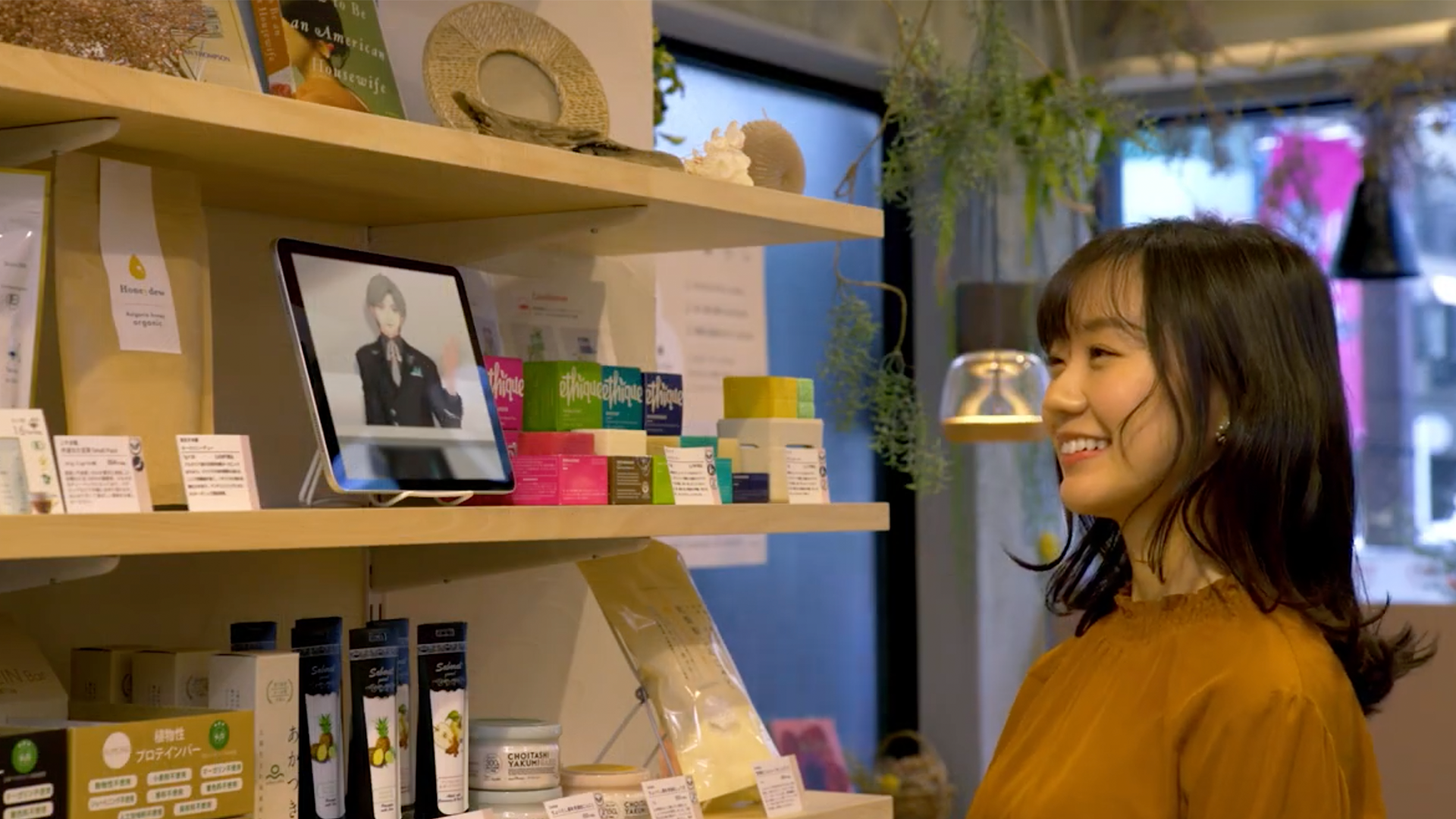 店舗での接客の様子