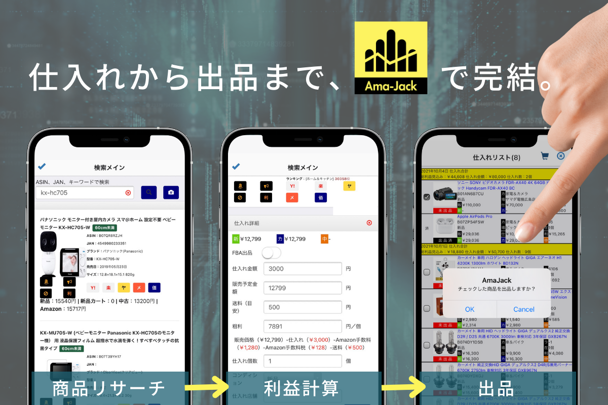 仕入れからAmazonへの出品まで、完全に無料で出来るせどりリサーチ