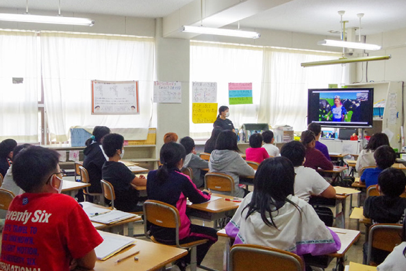 酪農オンライン授業風景