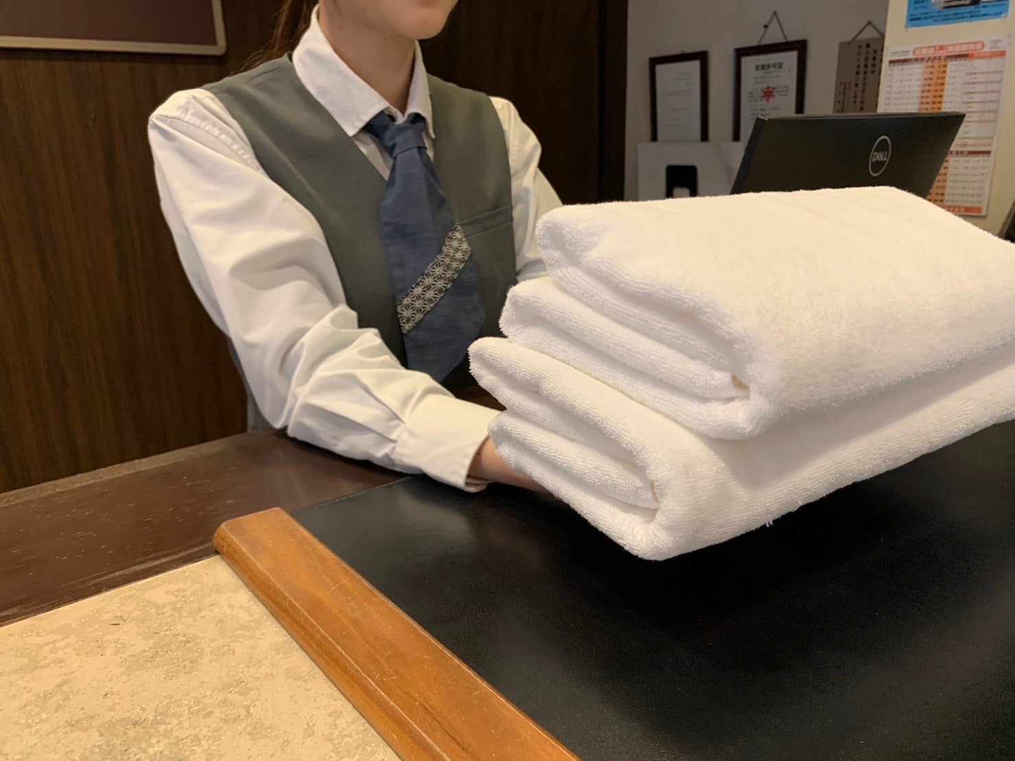 汗ふきタオルサービス