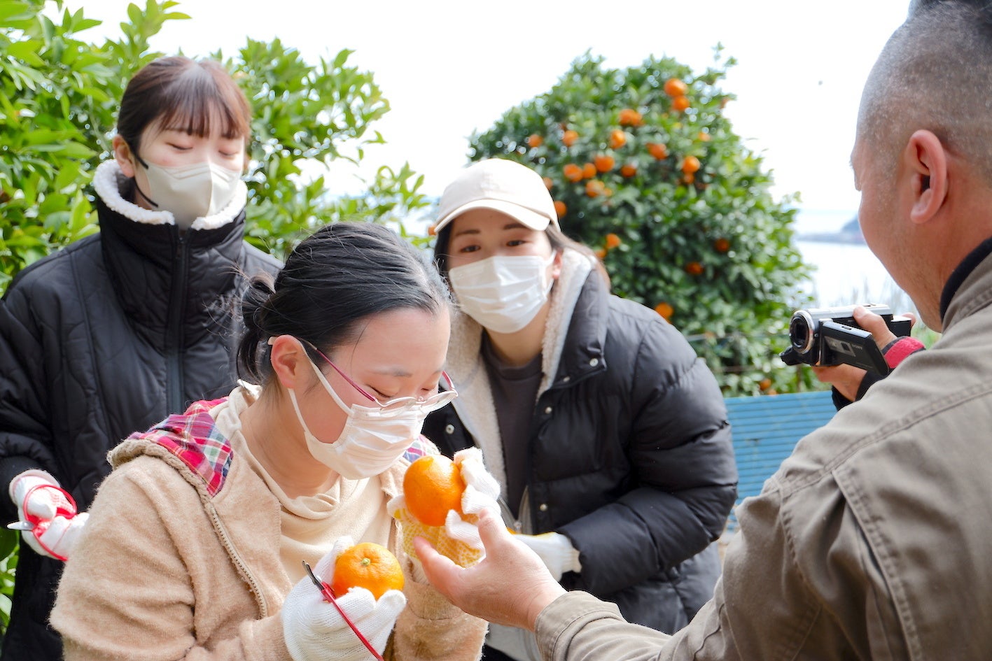 生産者岡野谷さんとの交流