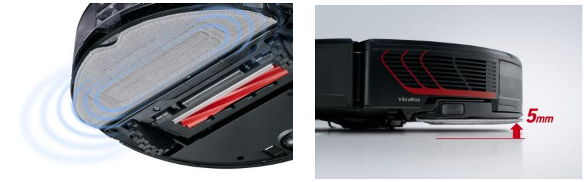 先進センサーと2種類のカメラ搭載で障害物回避を行い、清掃力も強化