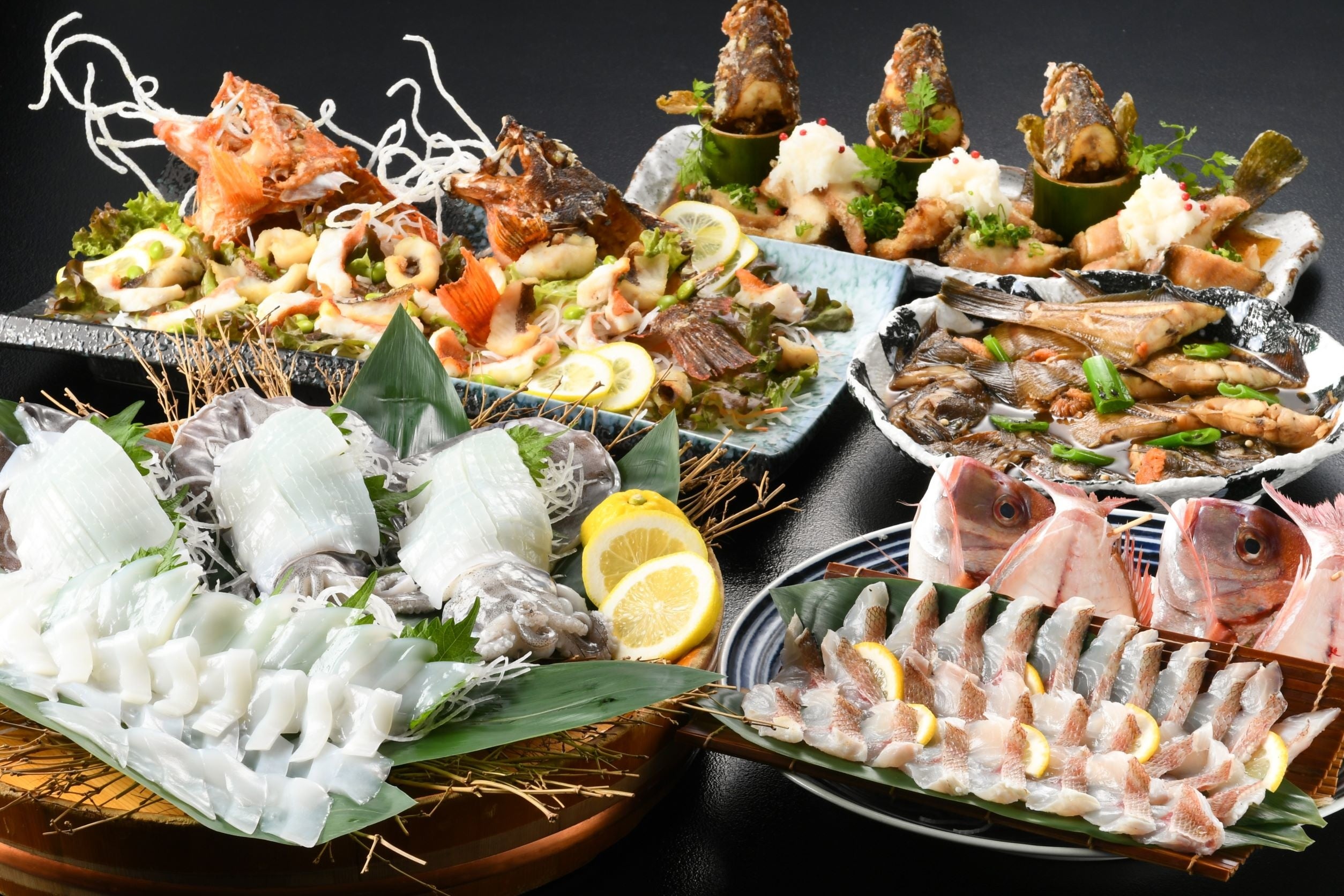 美味しい地魚にこだわったメニューが盛りだくさん