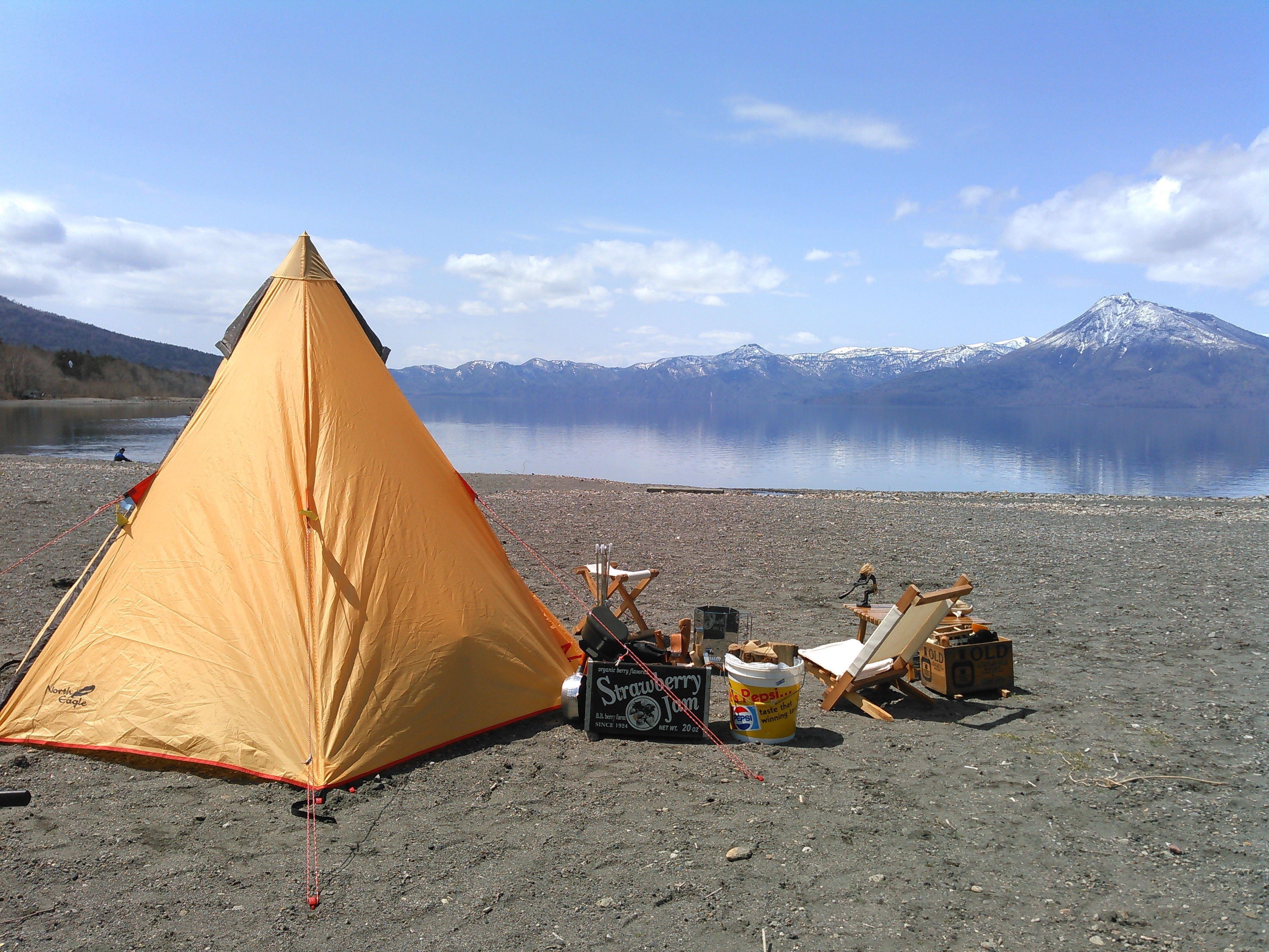 支笏湖畔、開放感抜群のロケーション