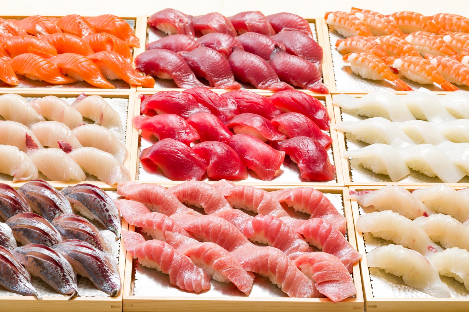 新鮮な旬魚をスタッフが握ります