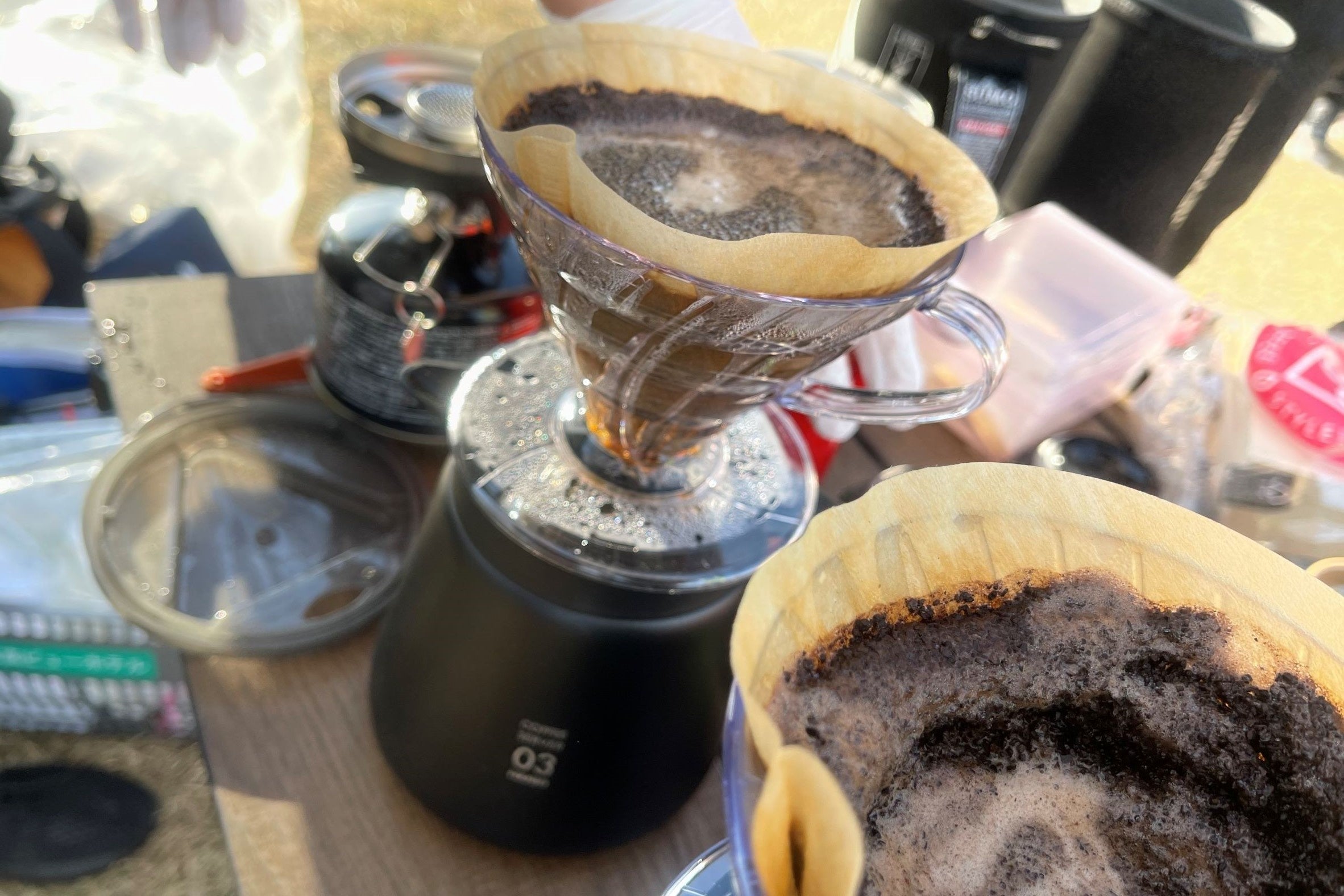 美味しい空気と美味しい水で淹れた美味しいコーヒー