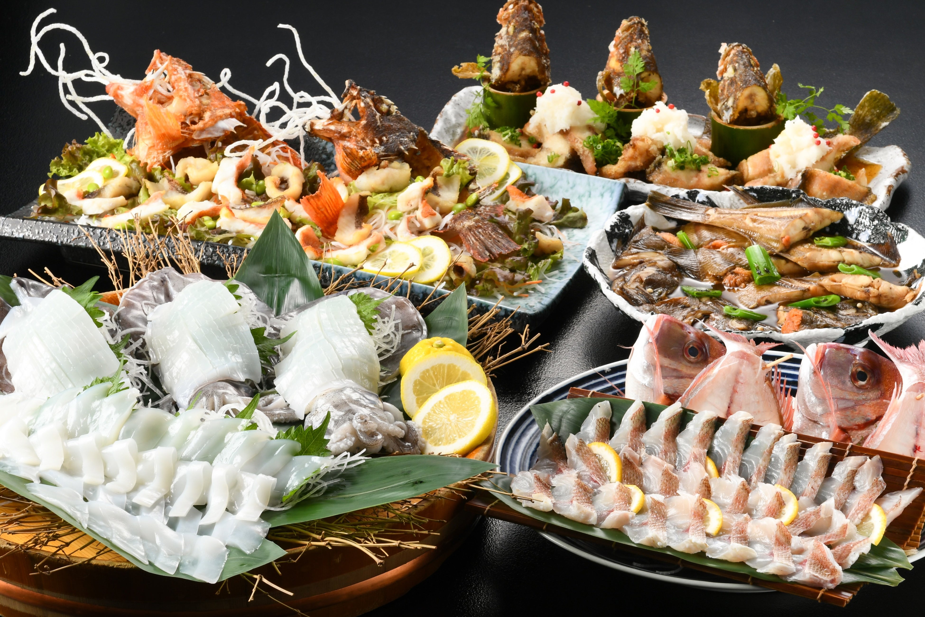 新鮮でおいしい地酒にこだわったメニューが盛りだくさん