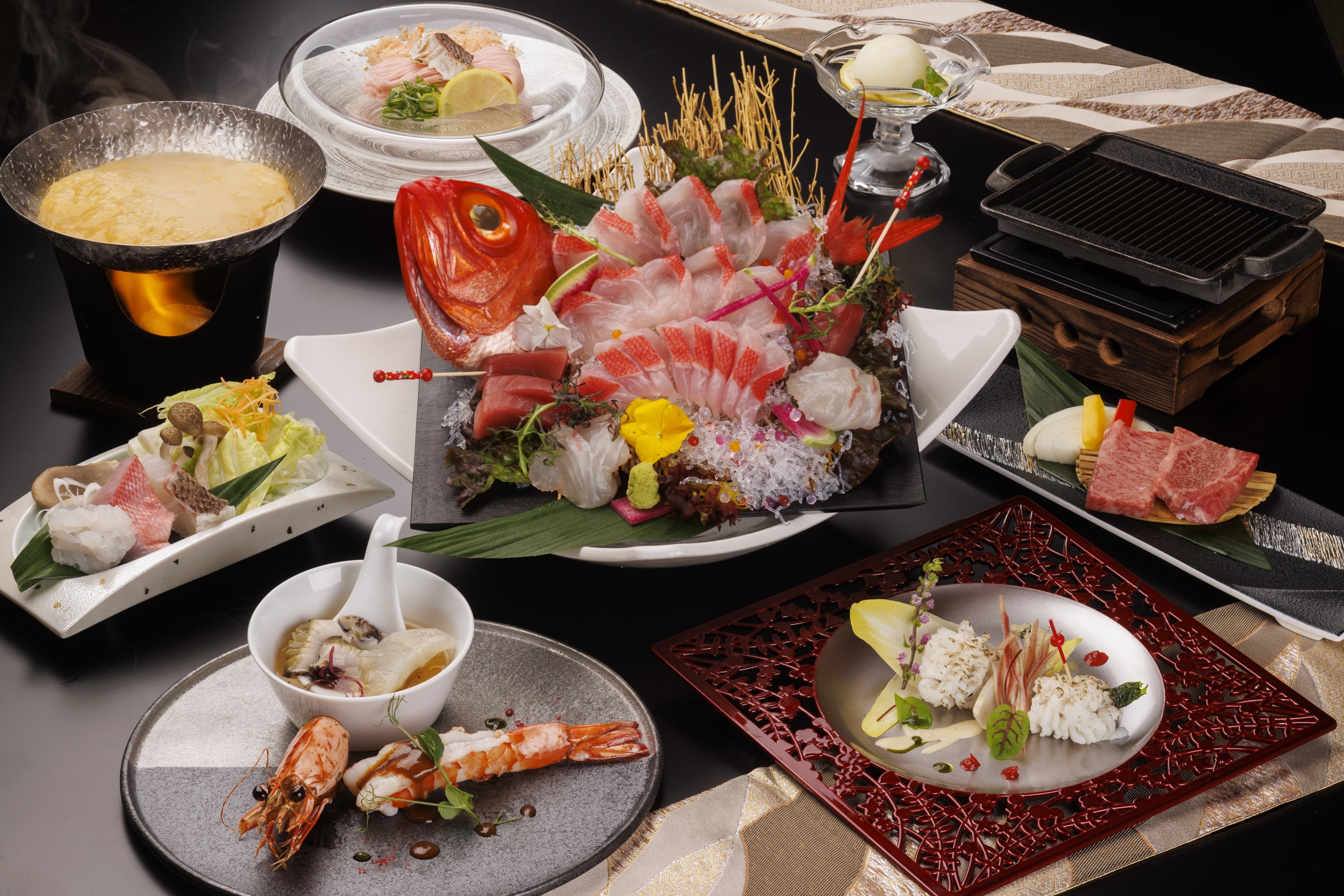 「紀州和華牛」と「熊野海老」の美味饗宴