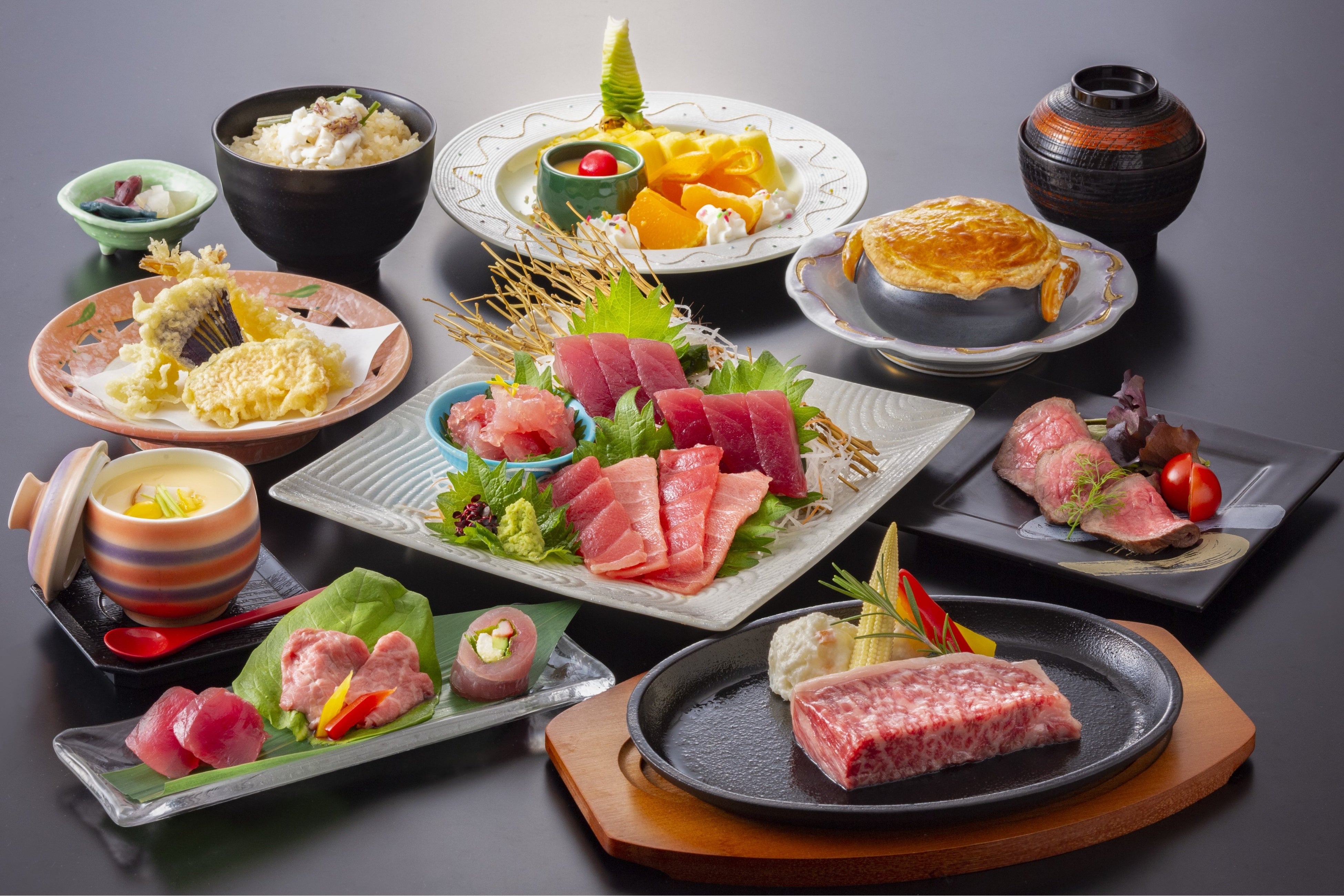 まぐろと熊野牛の旬彩料理