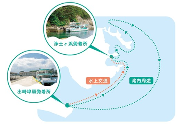 「宮古うみねこ丸」の運行コース