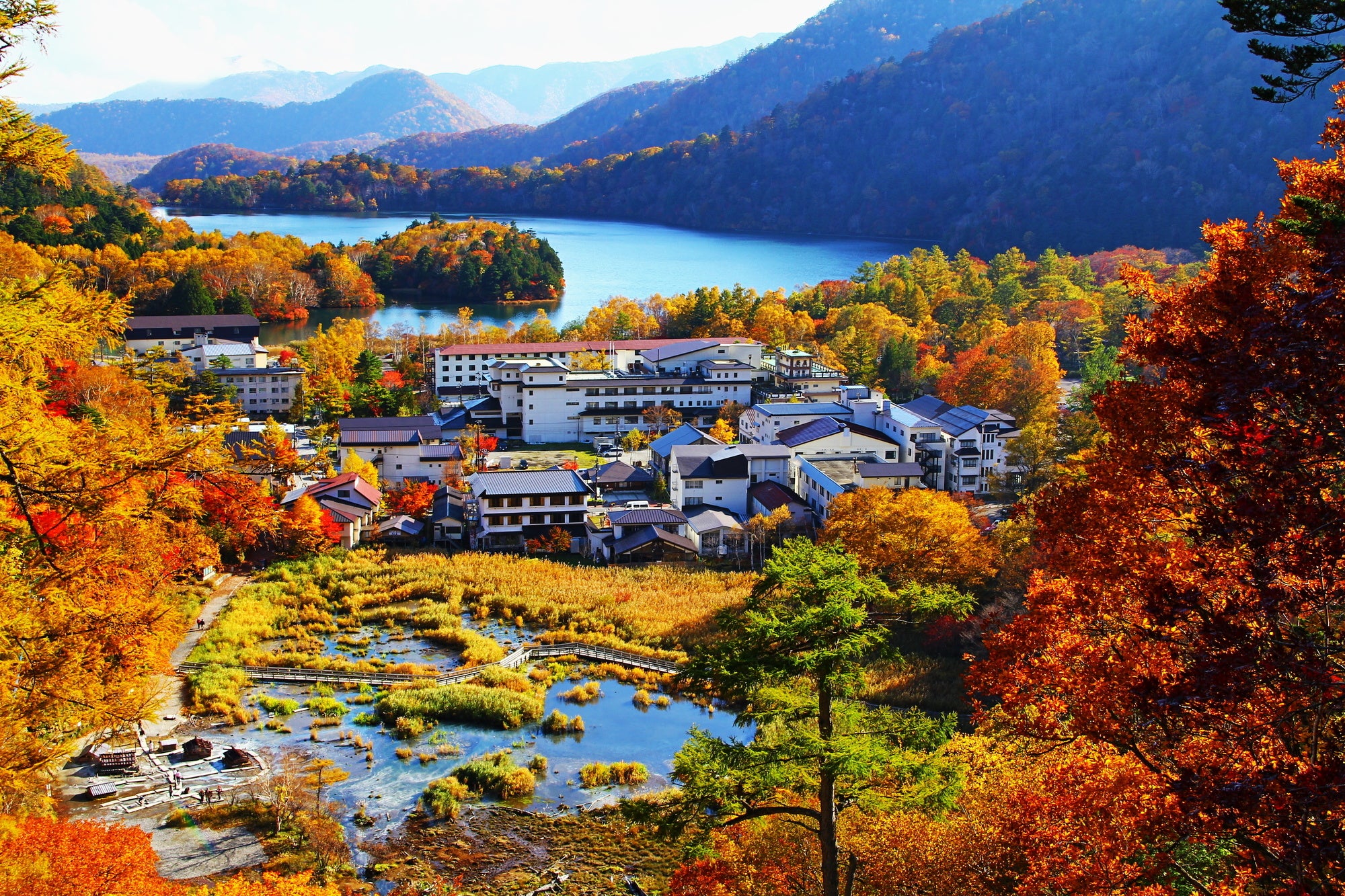 日光湯元温泉の紅葉