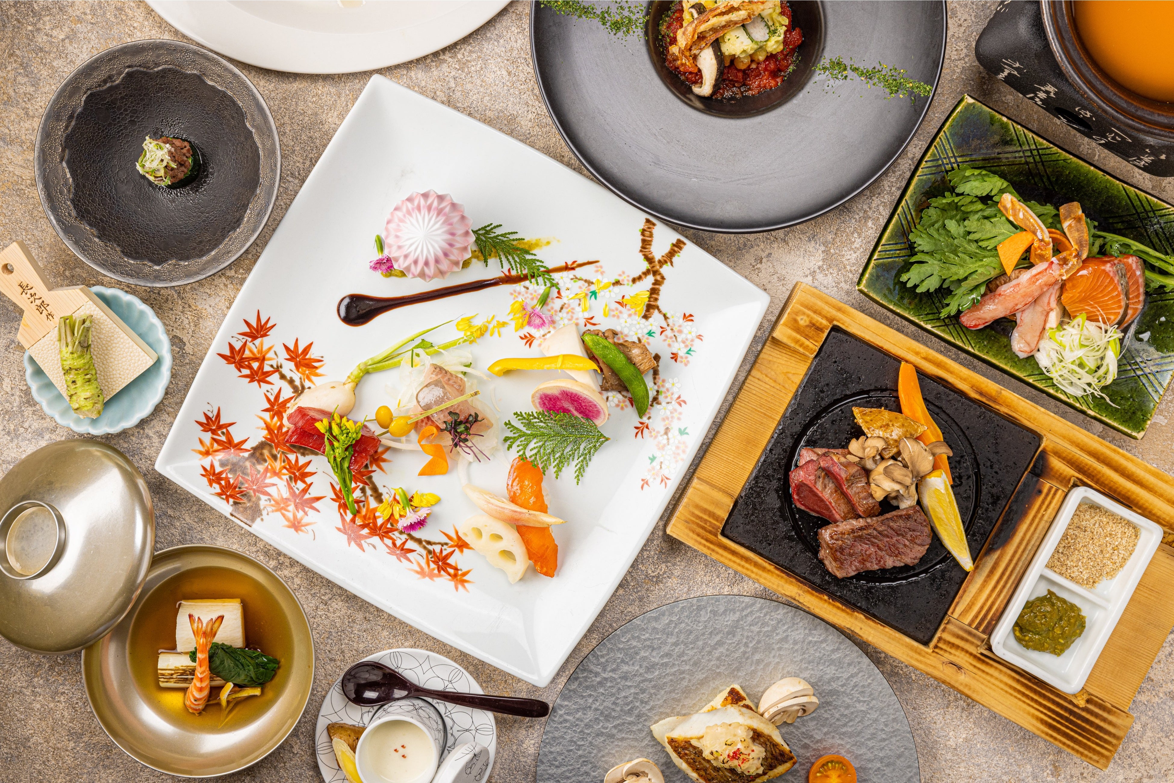 秋の安曇野　彩り会席