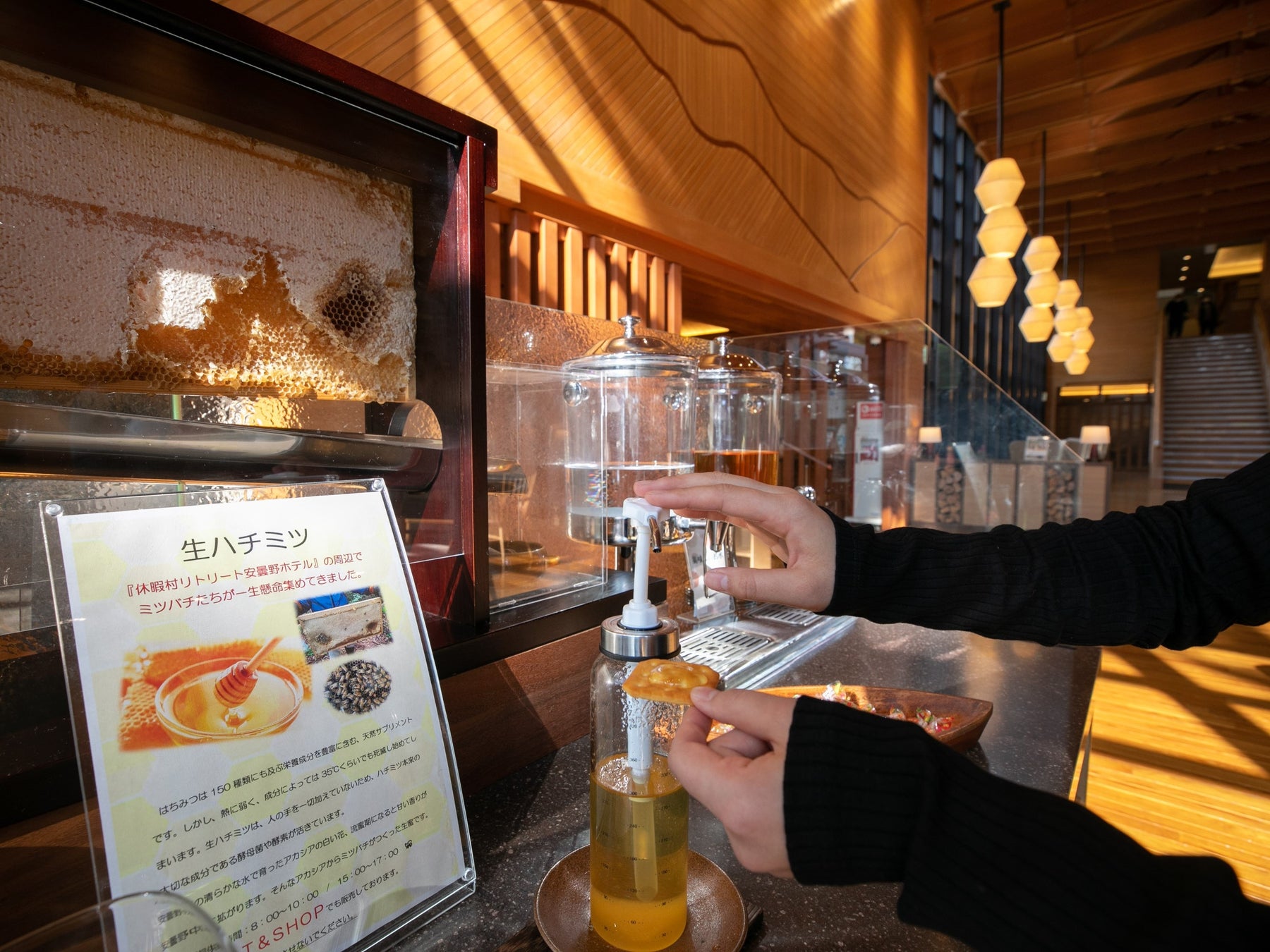 養蜂飼育戸数日本一の長野県 休暇村リトリート安曇野ホテルで採取した とれたて 蜂蜜を10月日より提供 巣箱に蜜を集めるミツバチの様子もご覧いただけます 自然にときめくリゾート 休暇村のプレスリリース 養蜂飼育戸数日本一の長野県 休暇村リトリート安曇野ホテルで採取した とれたて 蜂蜜を10月日より提供 巣箱に蜜を集めるミツバチの様子もご覧いただけます 自然にときめくリゾート 休暇村のプレスリリース