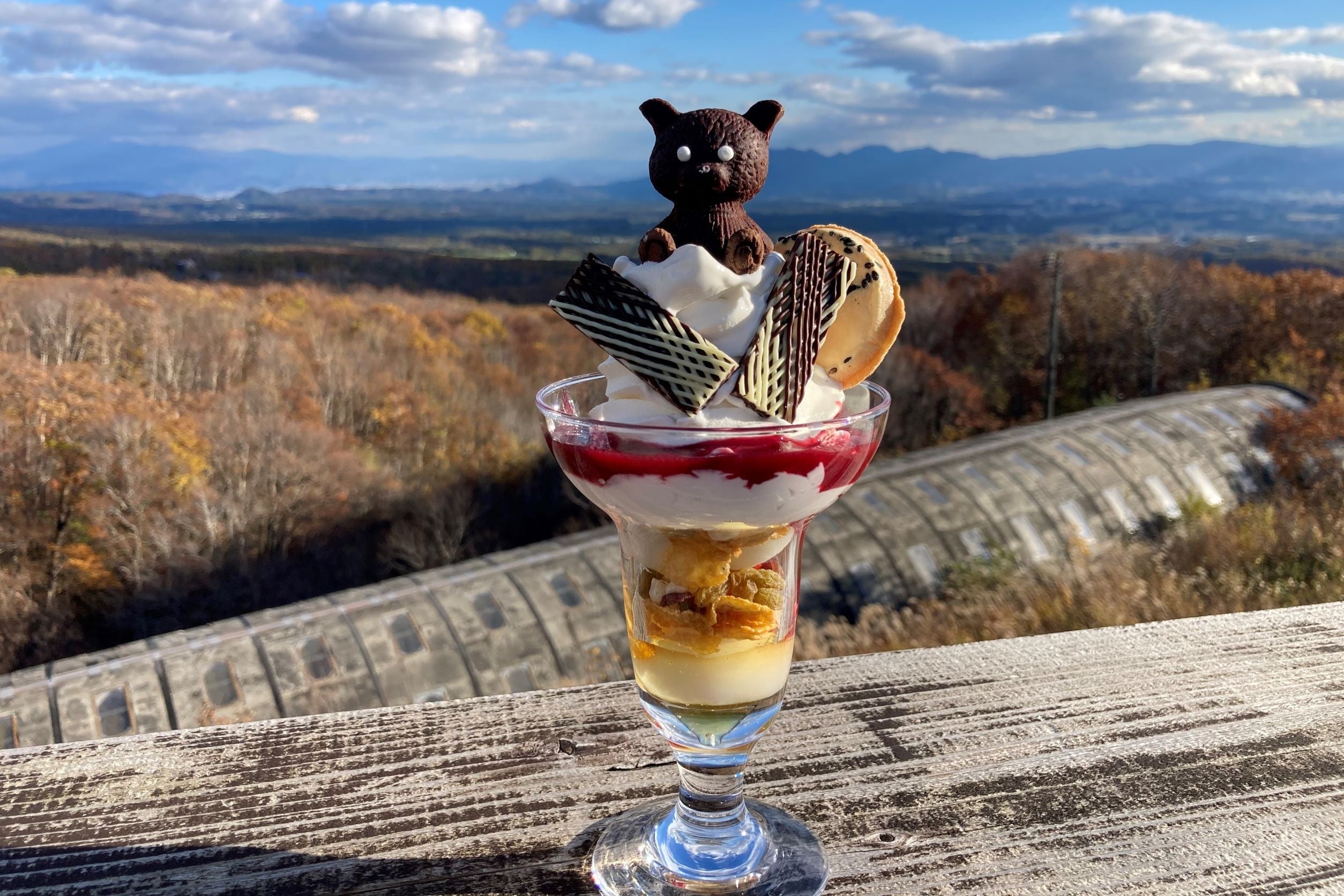 トッピングの「網張ベア」がキュート！