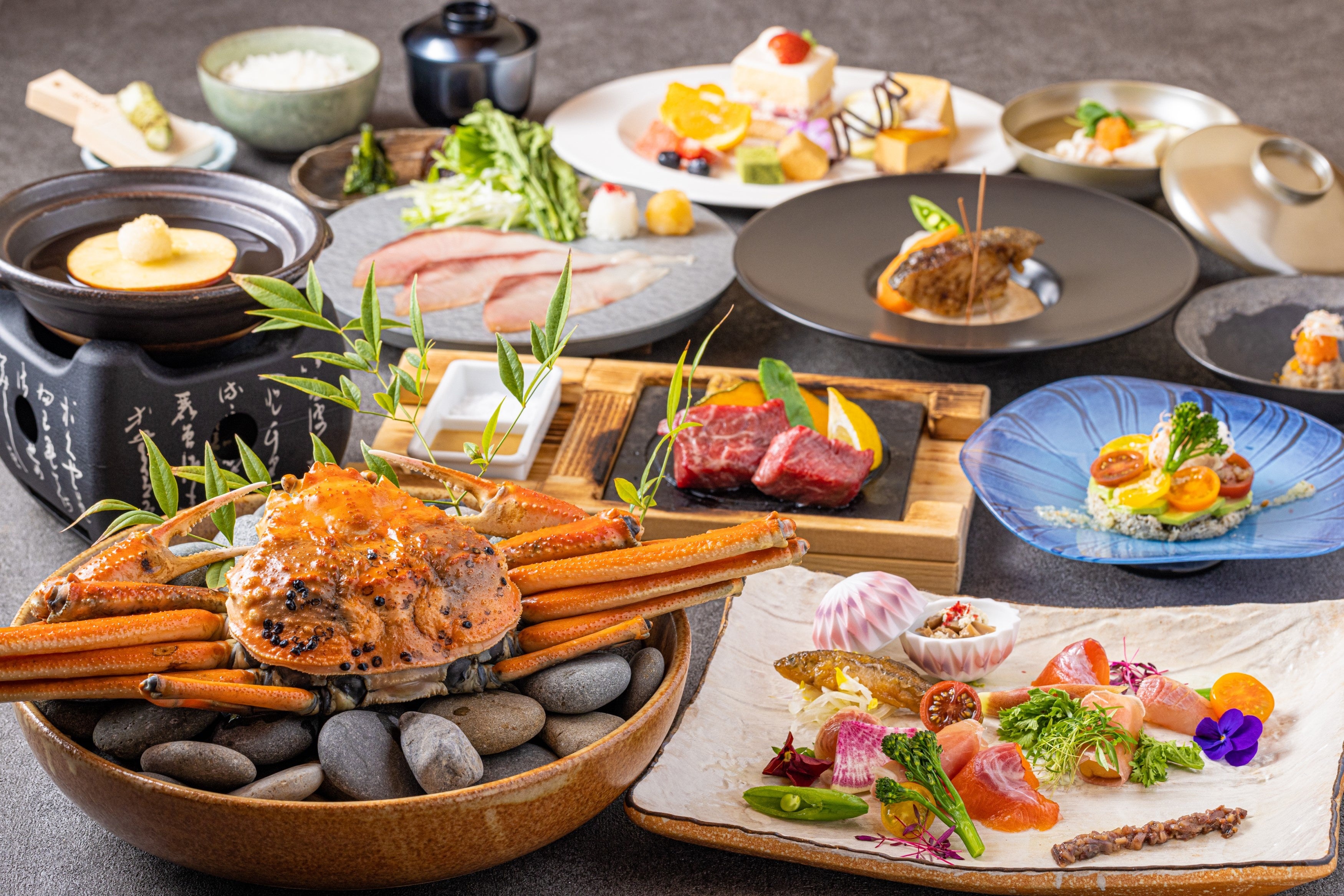 冬の安曇野　彩り会席