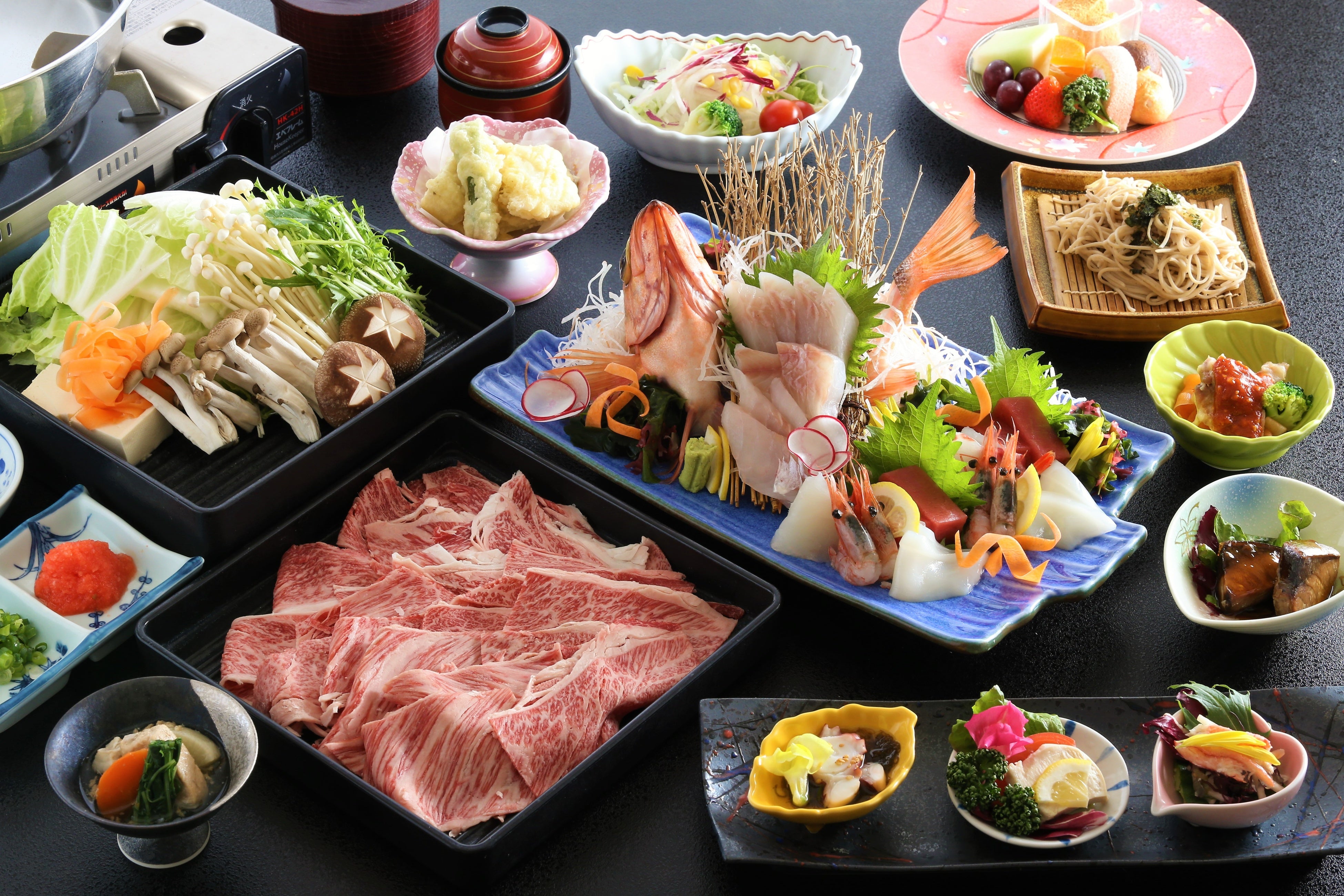 鳥取和牛と冬の恵み会席