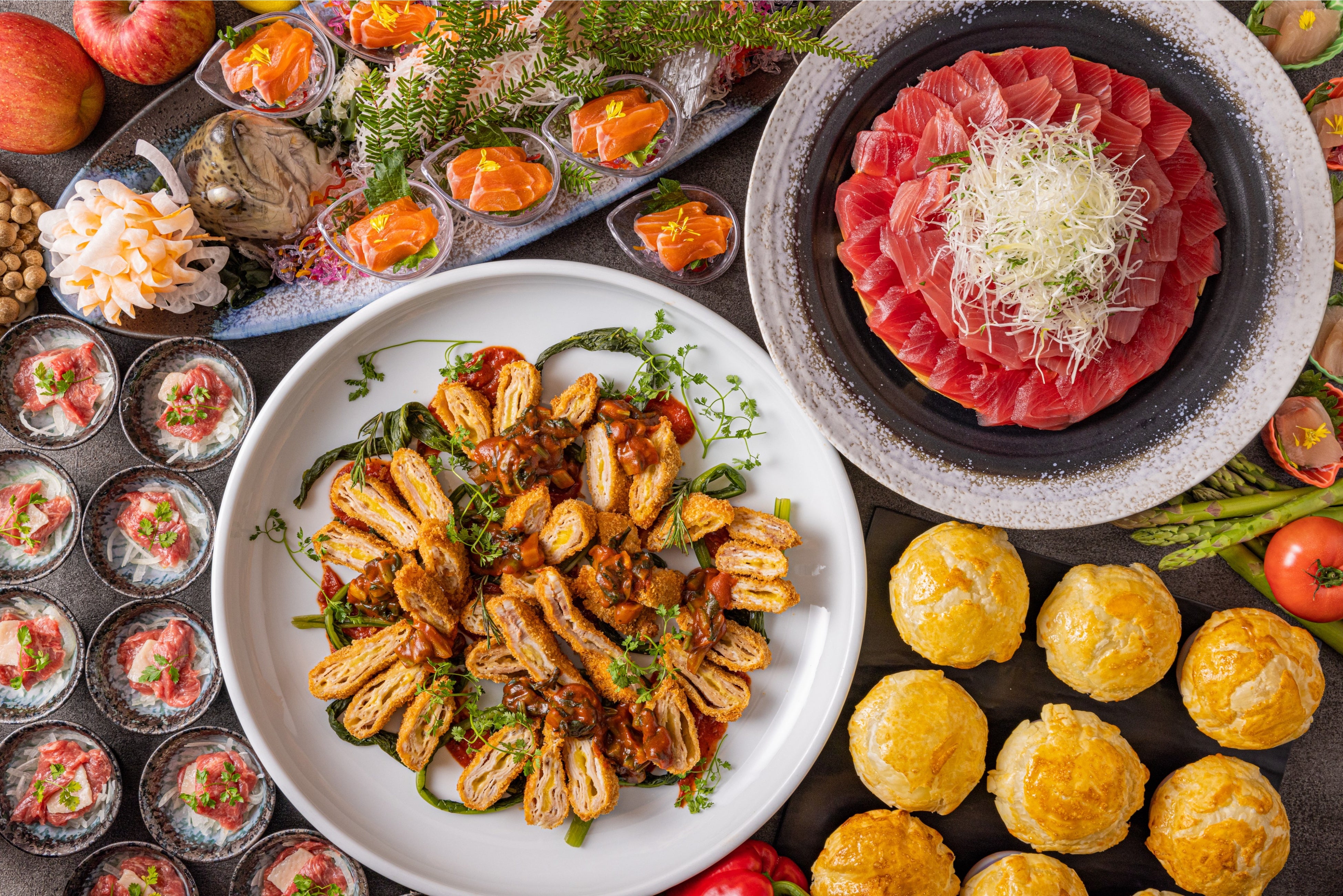 ヘルシー・ビューティー・フレッシュがコンセプトの夕食