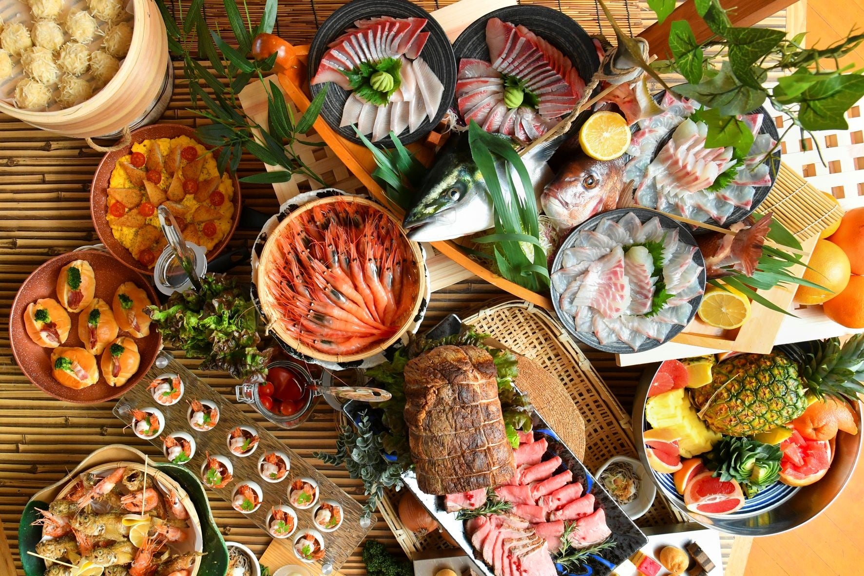 漁師の湊町「三国」をテーマにしたお魚料理と地元料理が楽しめるビュッフェコース