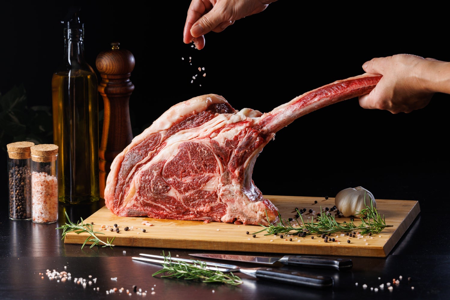 ジャージー牛トマホークステーキ