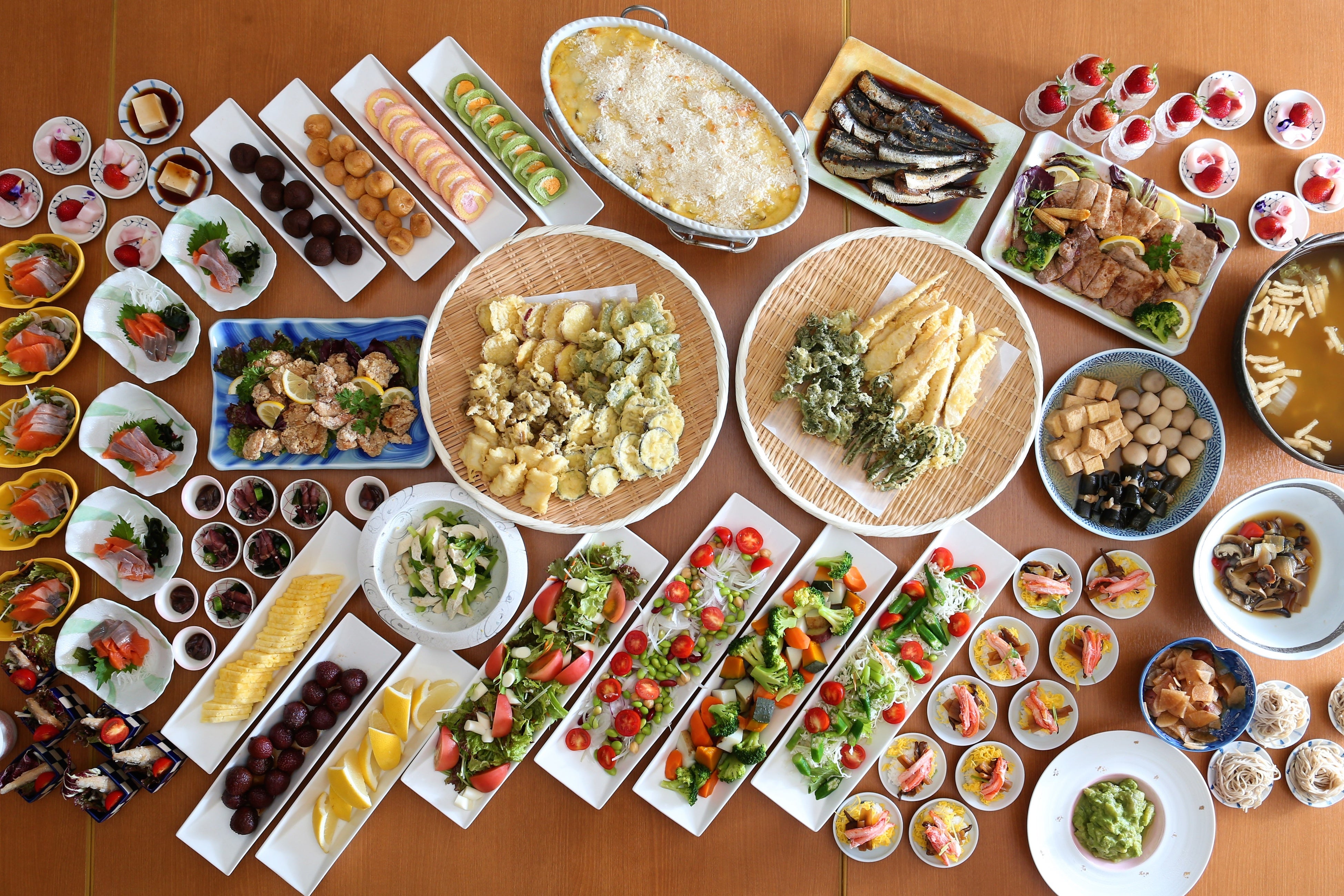 とっとり春のおすすめ会席　大山春のハーフビュッフェ「極」春の恵み