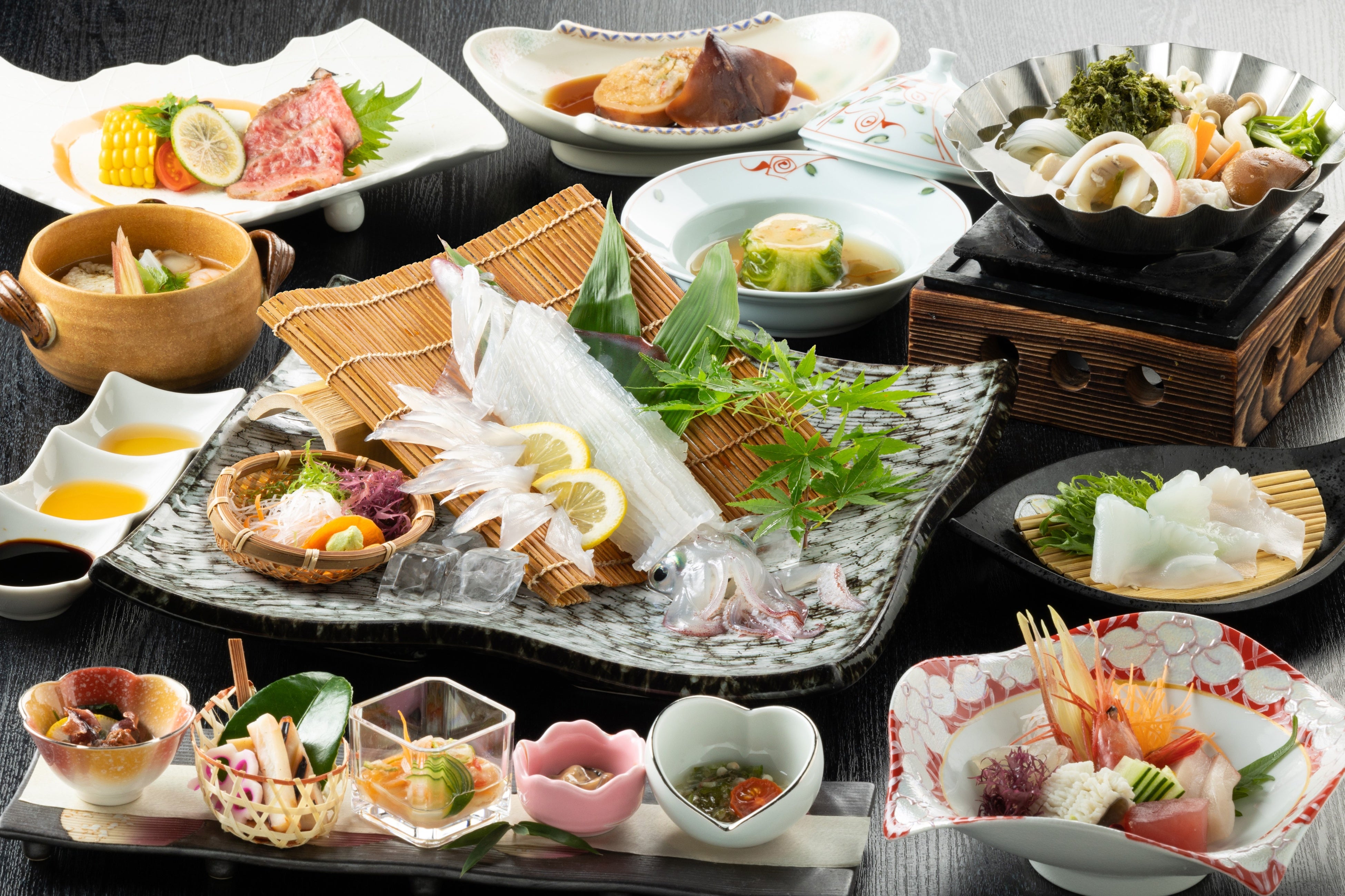 休暇村竹野海岸「活き烏賊の舞」