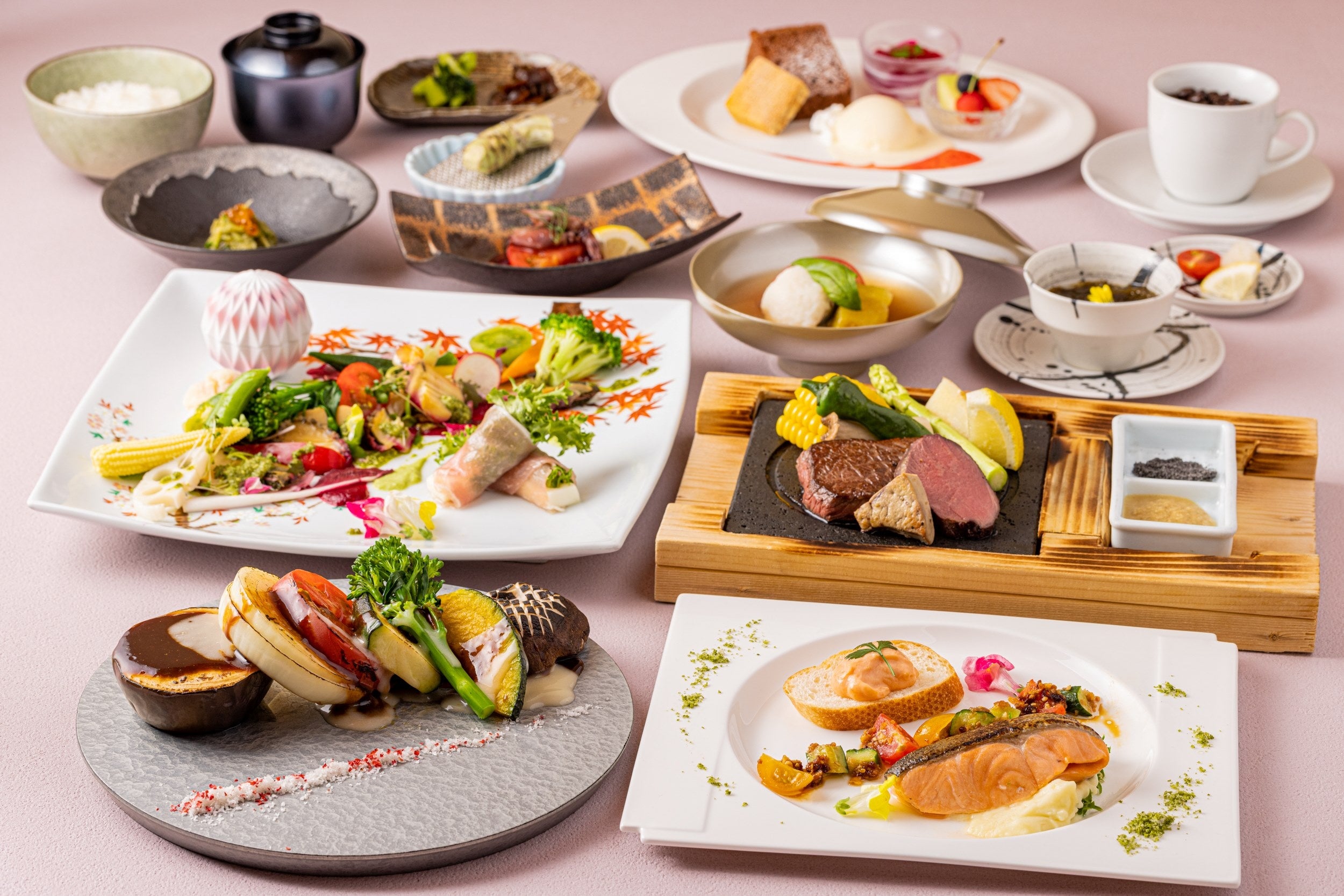 安曇野の四季をたっぷり味わうことのできる会席コース「春夏里山会席」