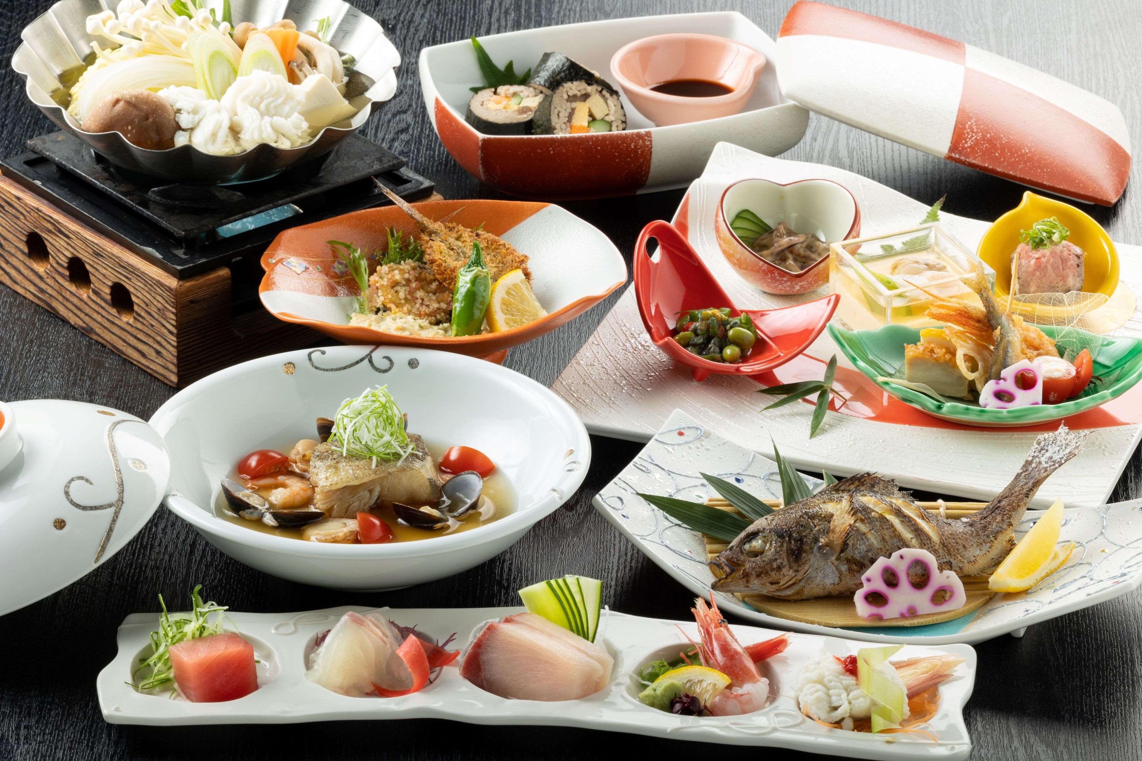 季節に応じて取り入れた料理をご用意