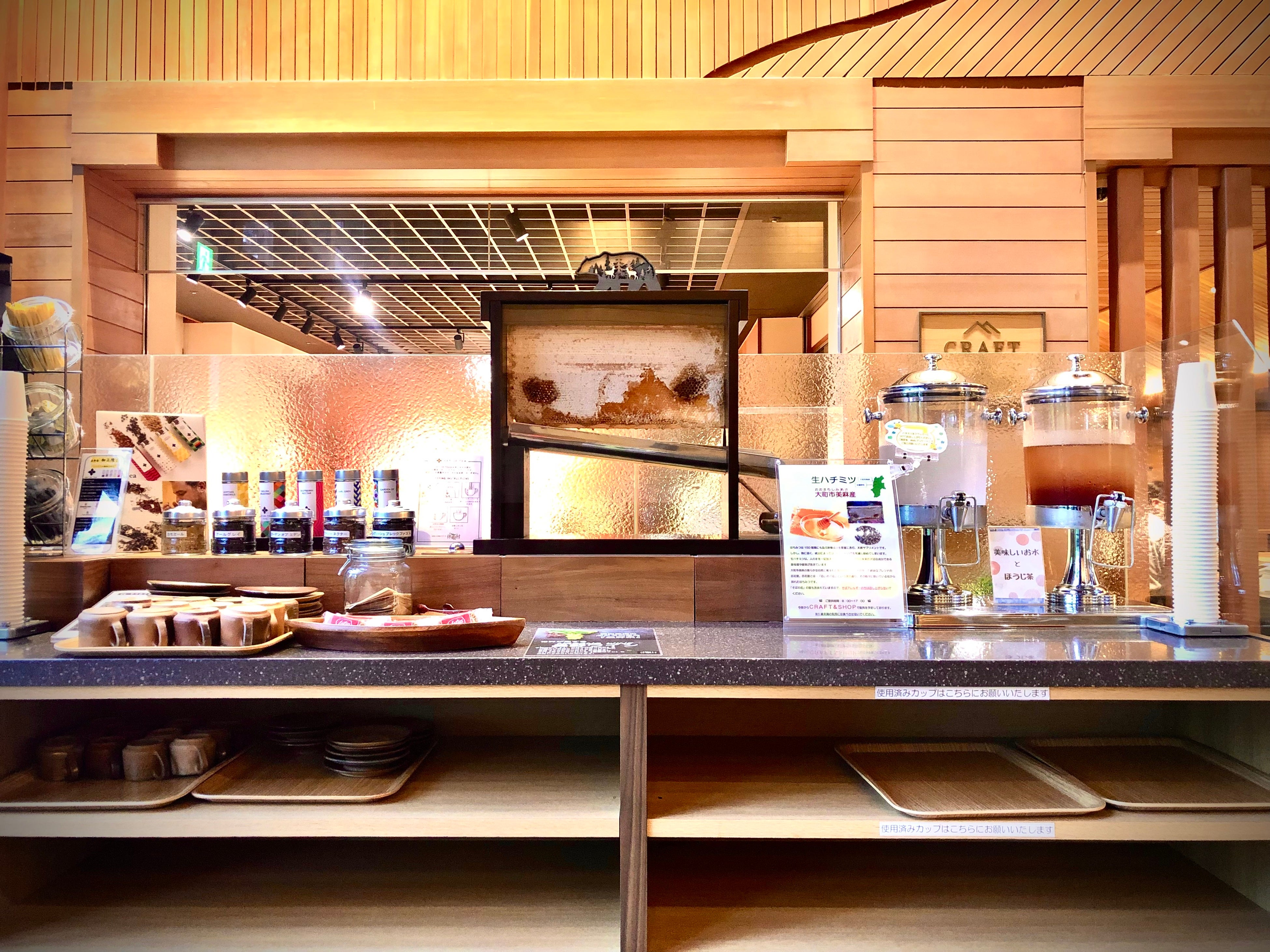 蜂の巣のディスプレイ