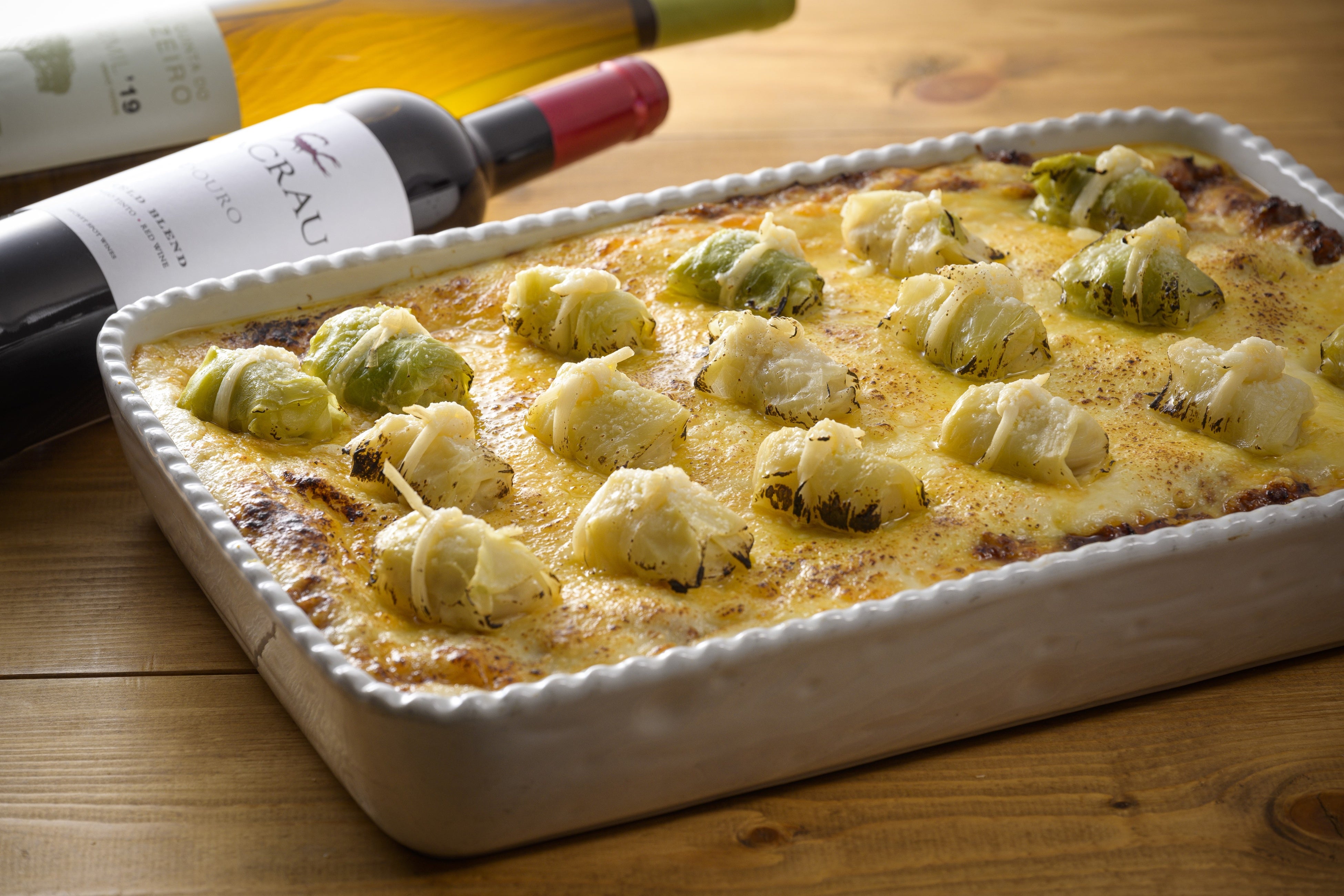 【朝食】嬬恋ミニロールキャベツのラザーニャ