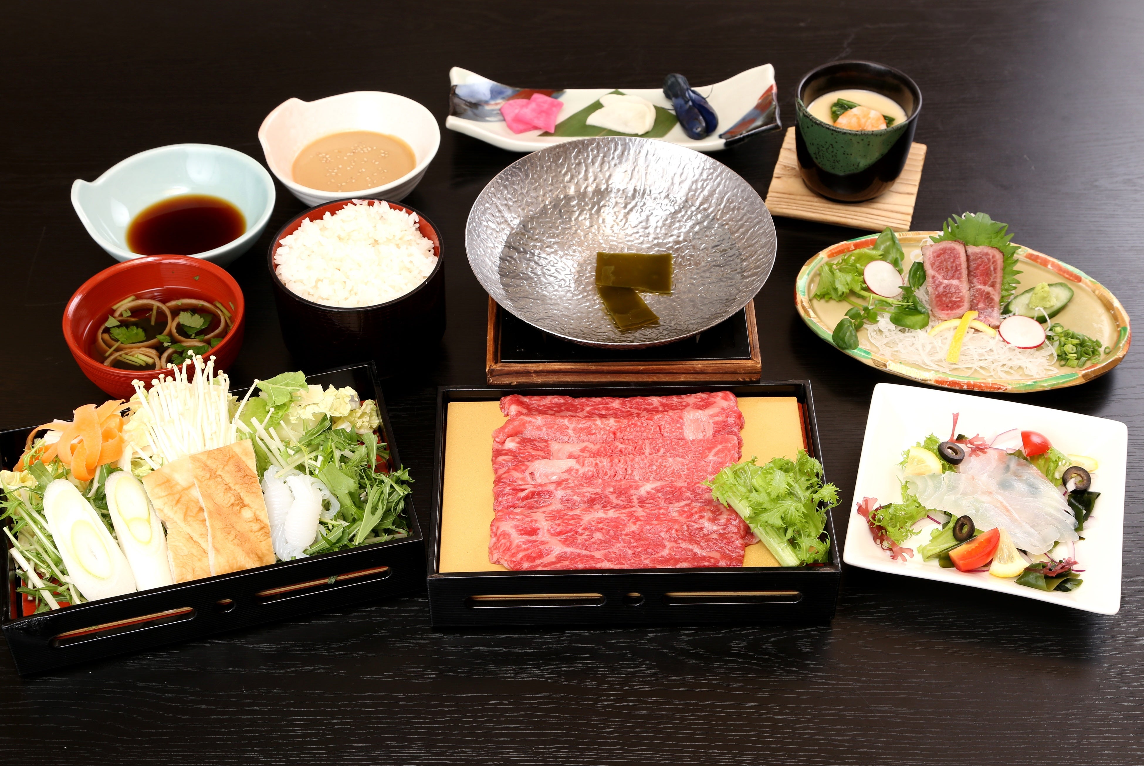 庄内御膳山形牛しゃぶしゃぶ会席