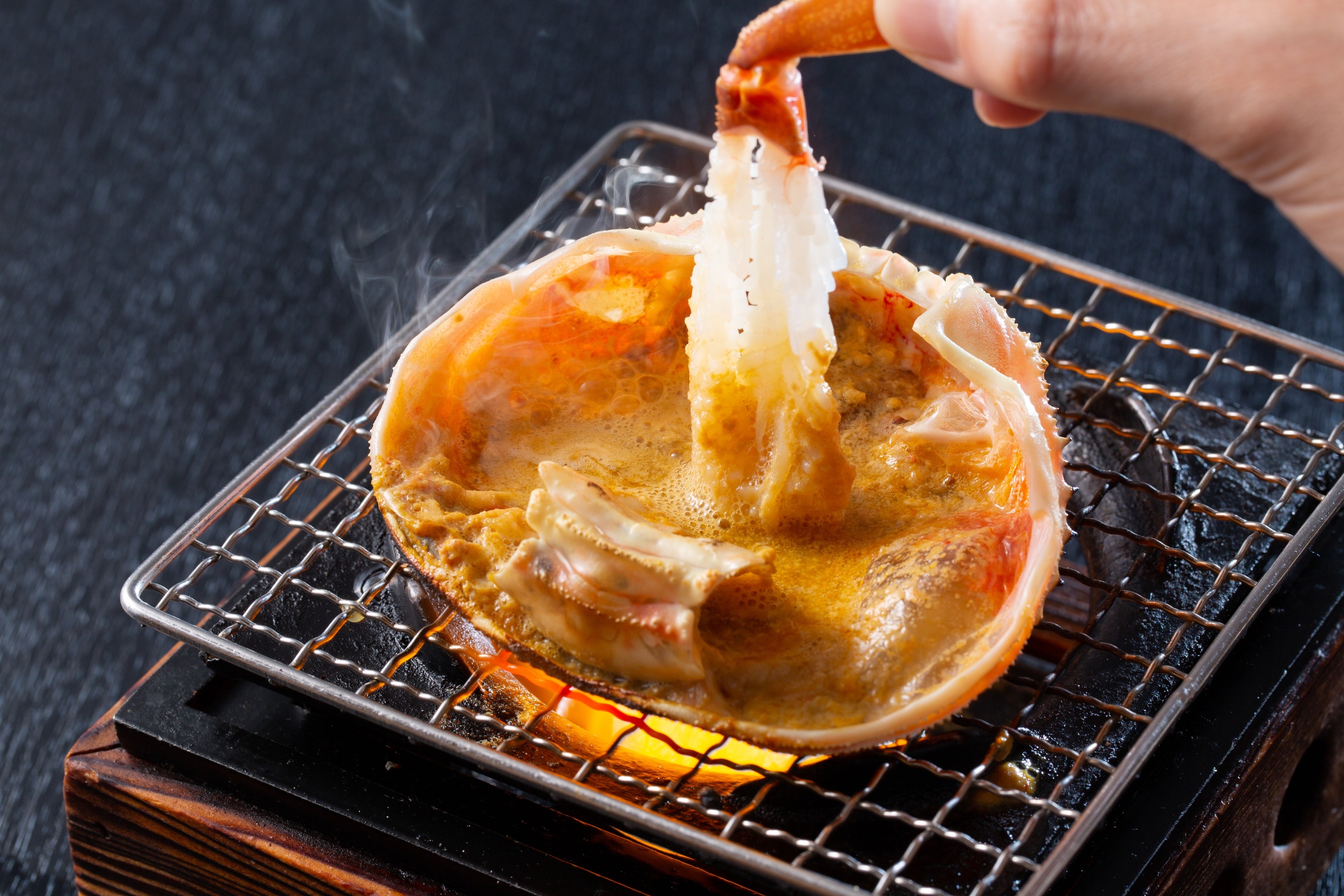 花咲くかに刺し