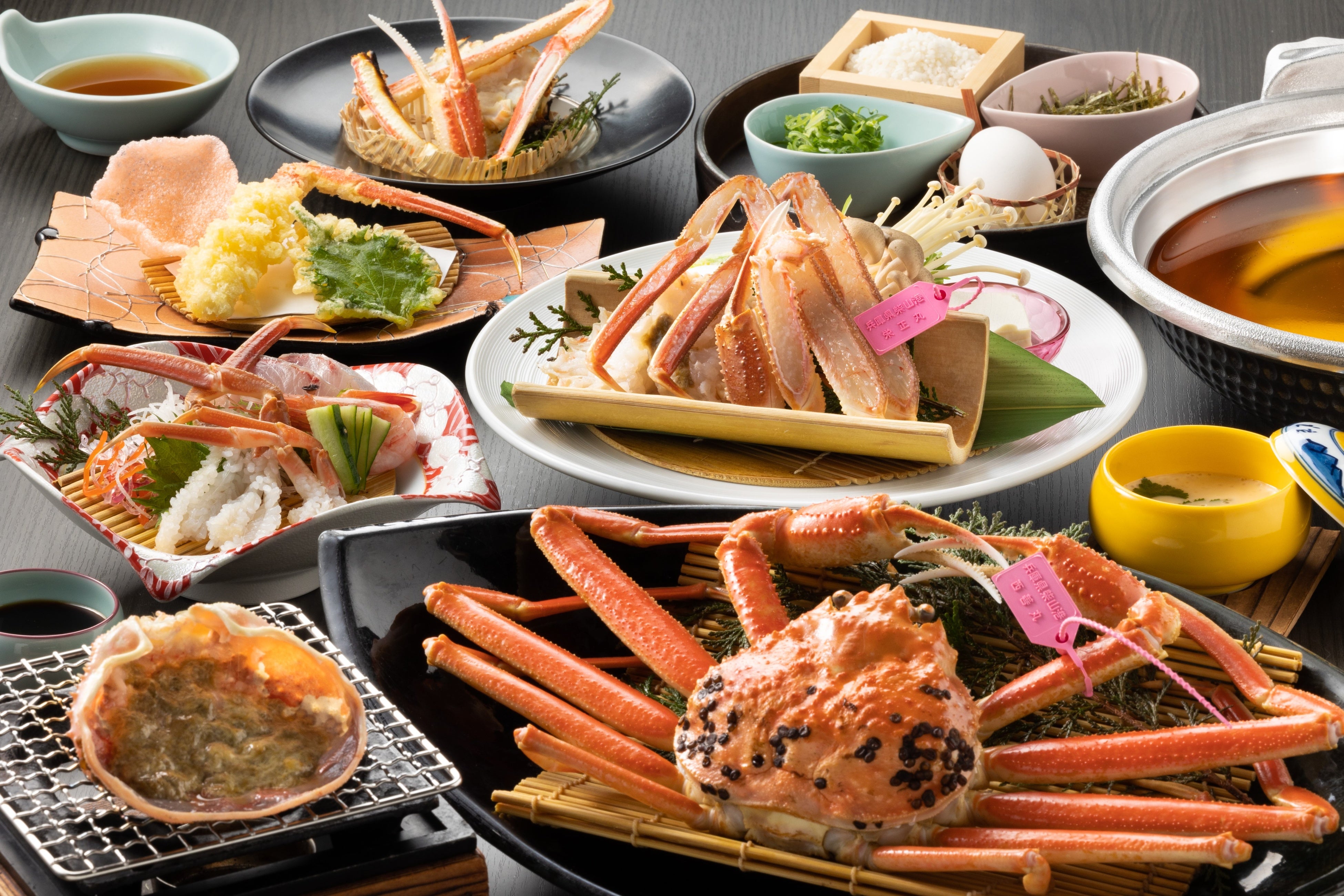 活け松葉がにフルコース