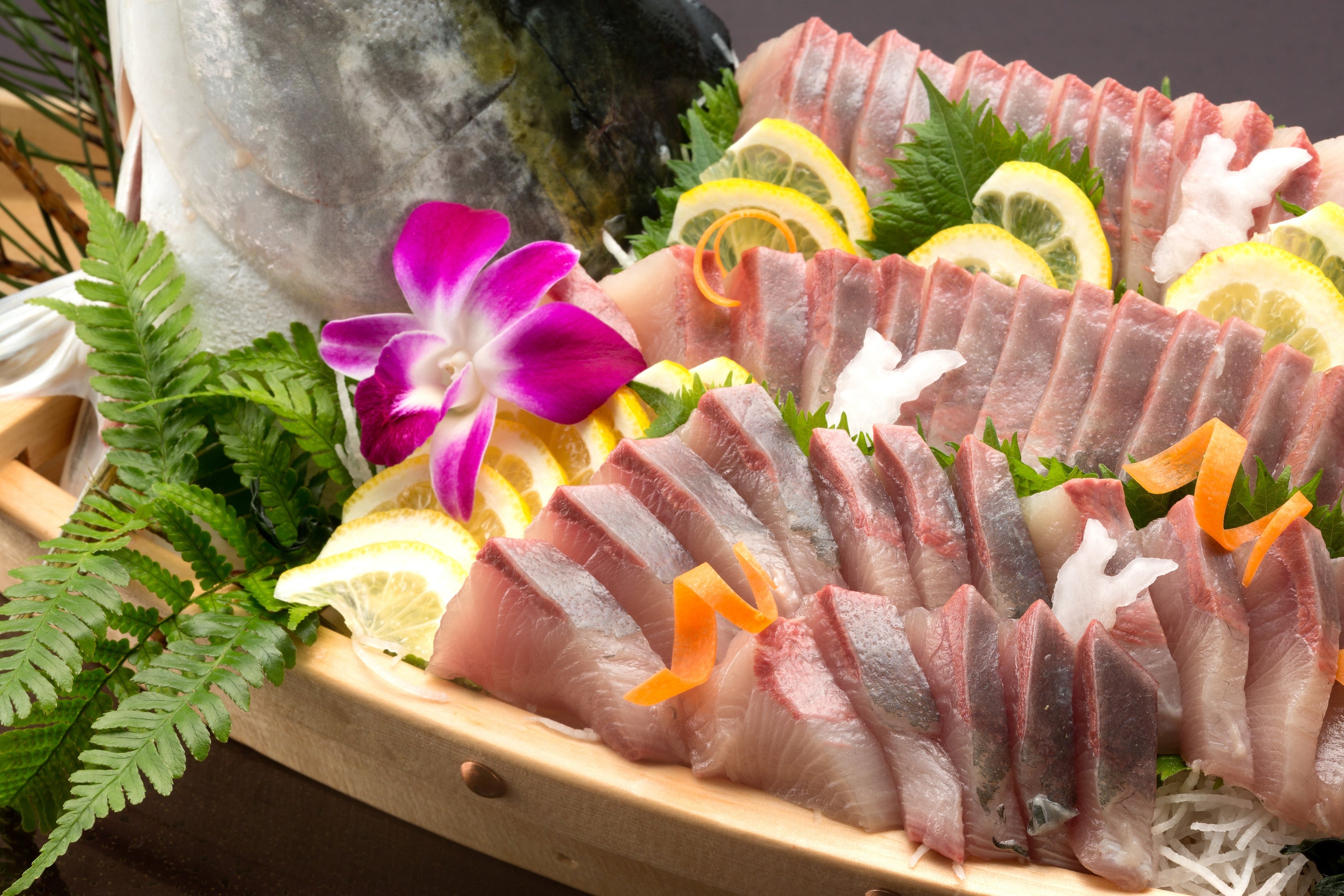 県魚ハマチのお造り