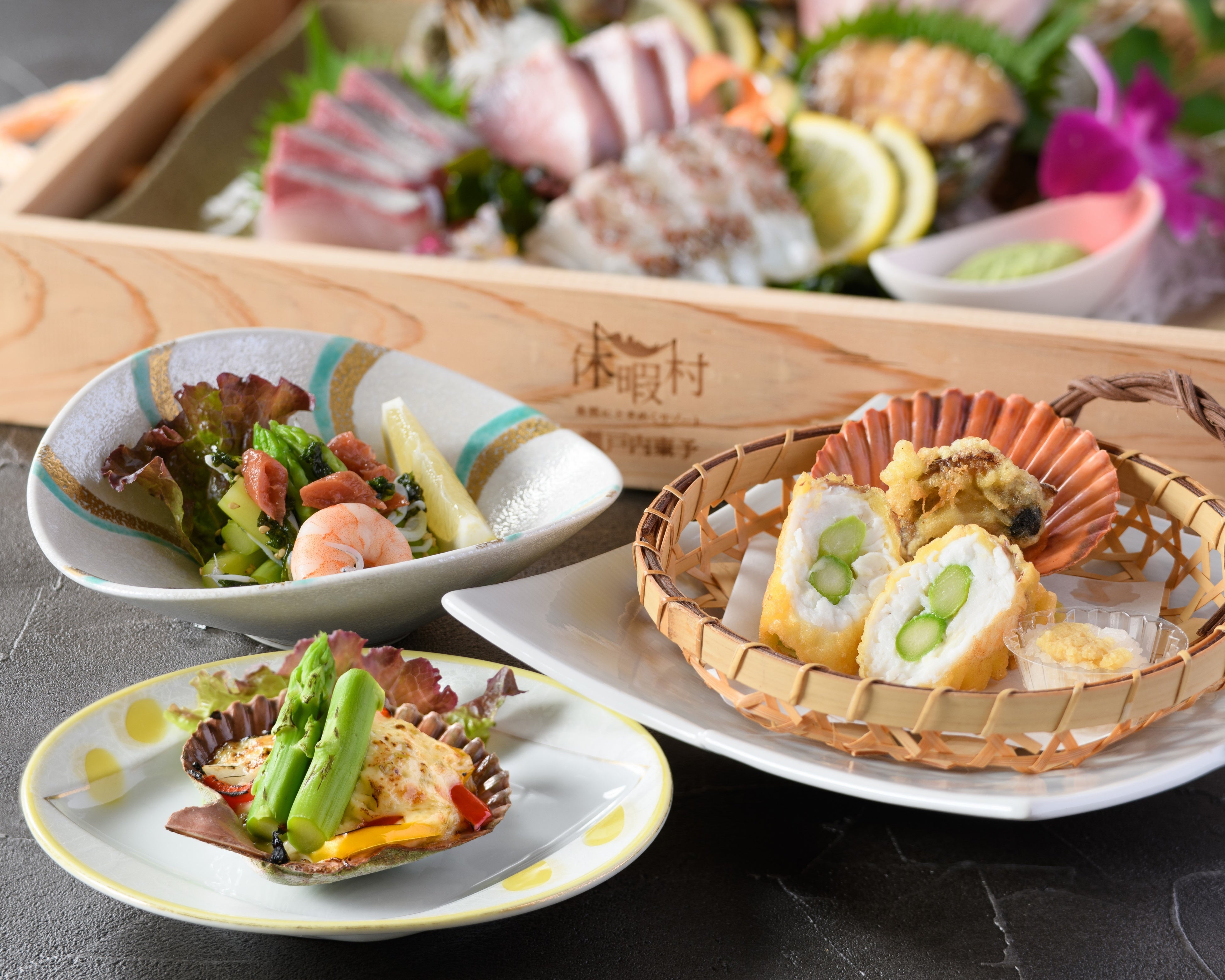 旬のアスパラを様々なお料理で